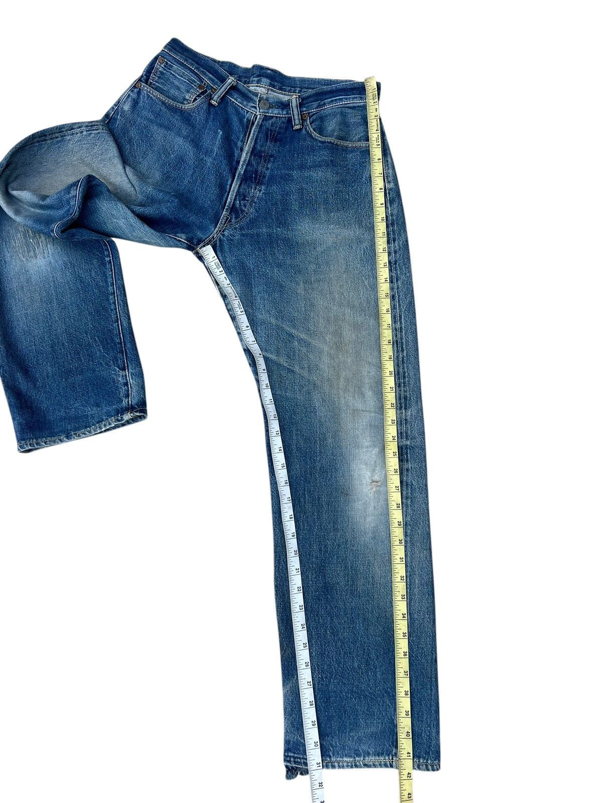 Full Count & Co. Vintage OVER RAIL & Co Japan Dirty Mud Denim Selvedge Jeans Size US 31 - 4 Thumbnail