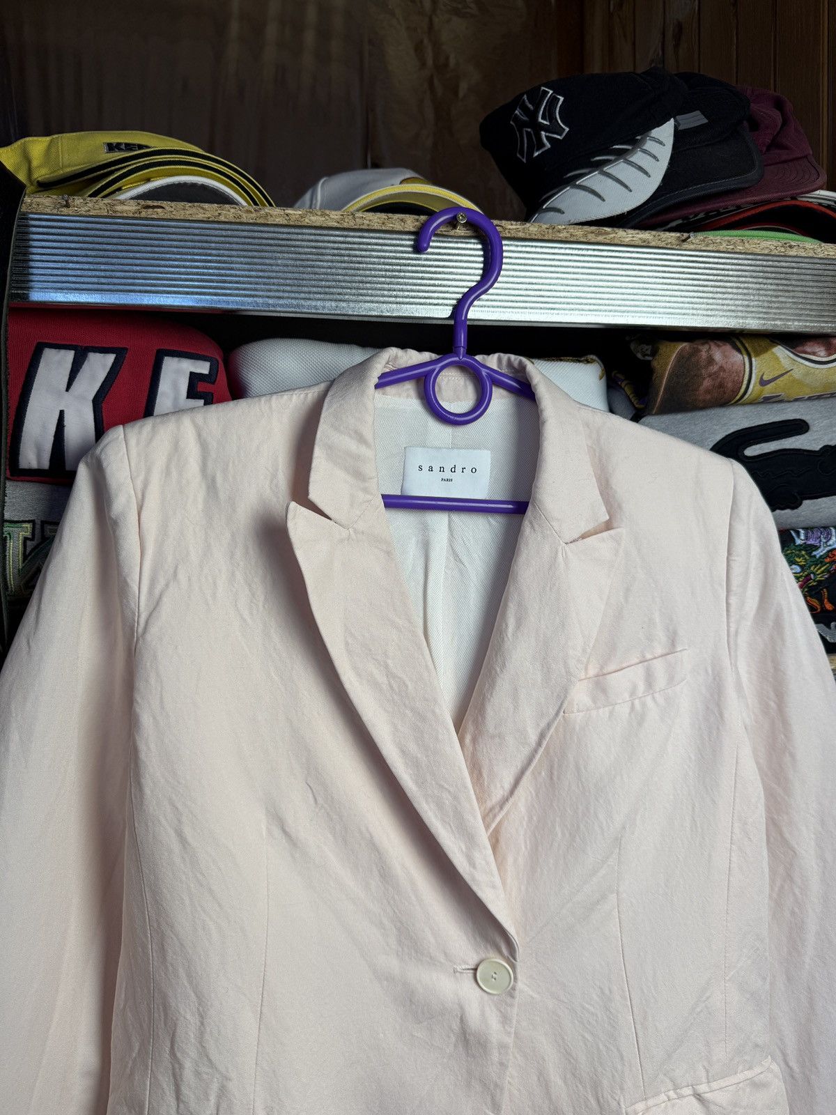 Sandro Sandro Pink Blazer Size S / US 4 / IT 40 - 3 Thumbnail