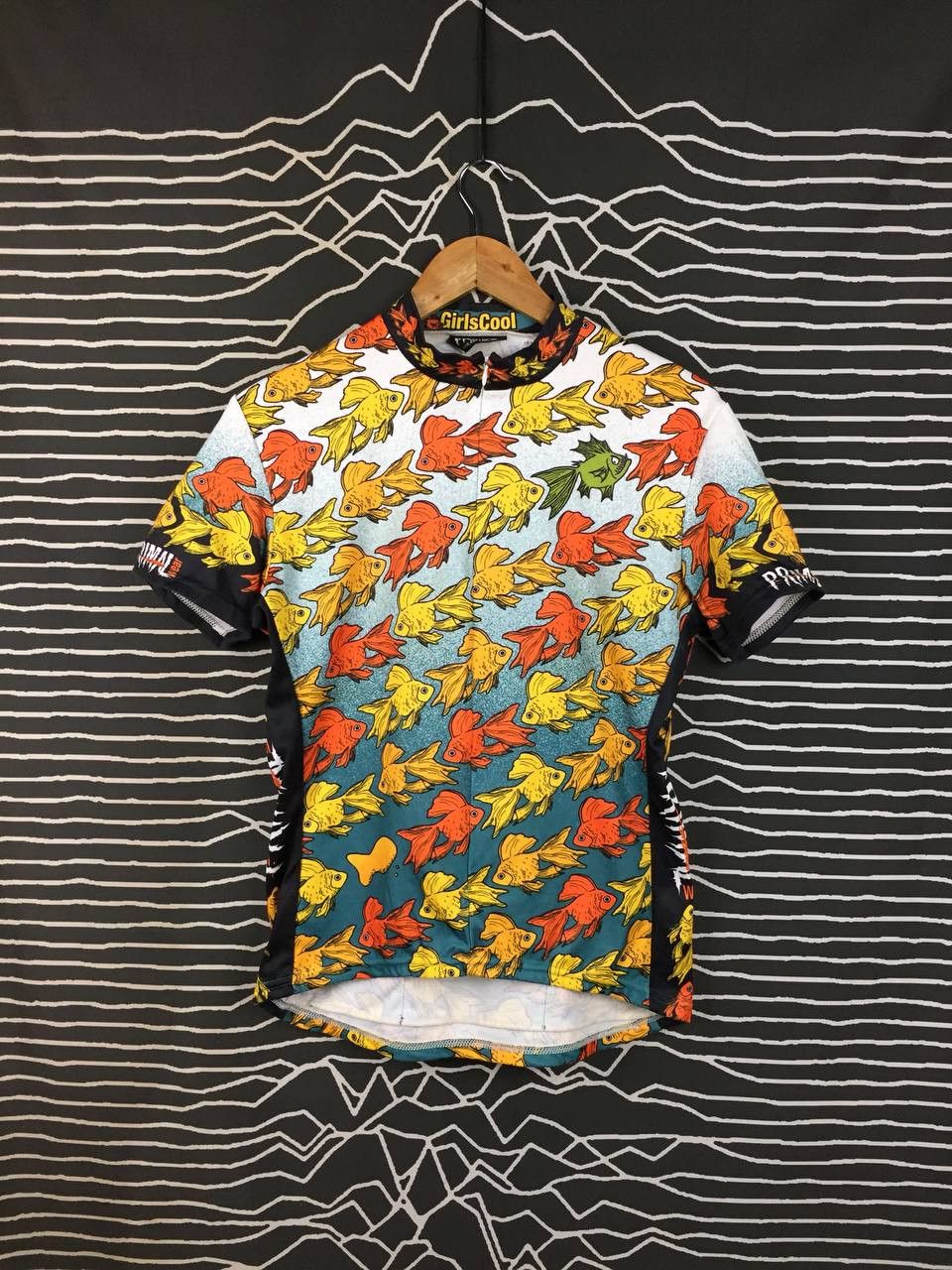 Vintage Primal Wear "GirlsCool" Goldfish Retro Cycling Jersey Size M / US 6-8 / IT 42-44 - 2 Thumbnail