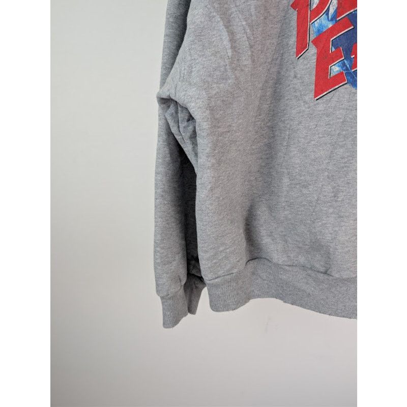 Balenciaga o1rshd1 Q:2 / Planet Earth Molleton Arch Zip-Up Hoodie Grey Size US M / EU 48-50 / 2 - 14 Thumbnail