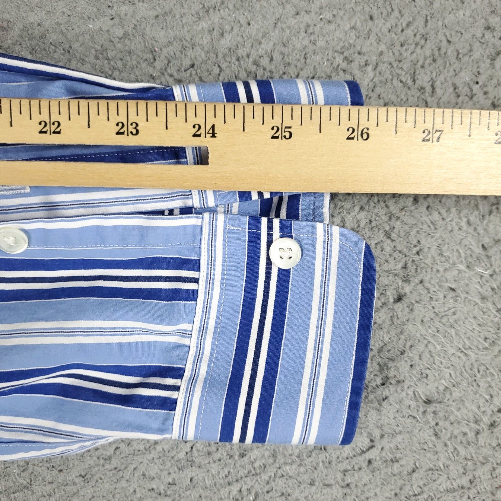 Ralph Lauren Ralph Lauren Shirt Mens XL Blue Striped Pony Button-Up Long Sleeve Casual Collection Size US XL / EU 56 / 4 - 6 Thumbnail