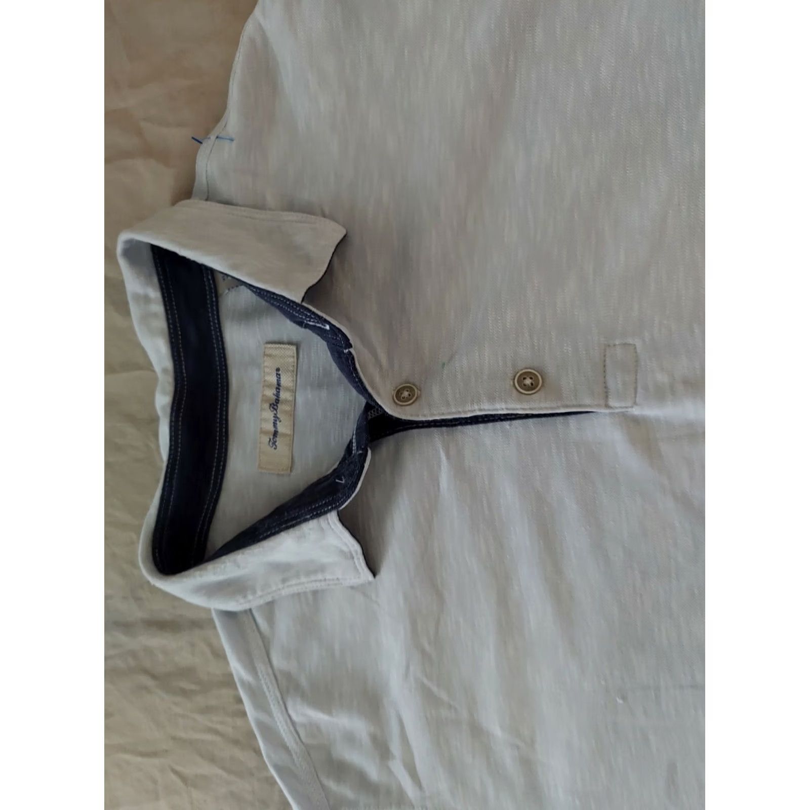 Tommy Bahama VINTAGE Tommy Bahama Mens Polo Shirt XL Gray Size US XL / EU 56 / 4 - 2 Thumbnail