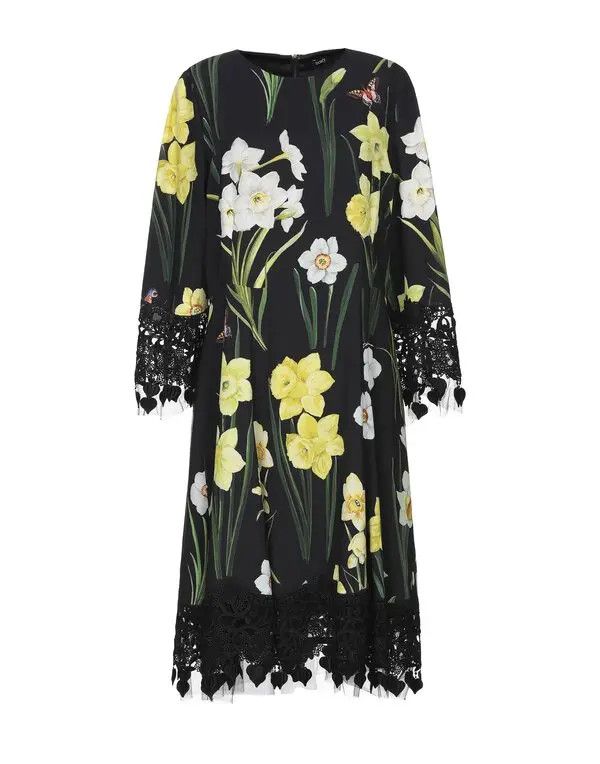 Dolce & Gabbana o1y0825 Midi Dress in Multicolor Size XS / US 0-2 / IT 36-38 - 1 Thumbnail