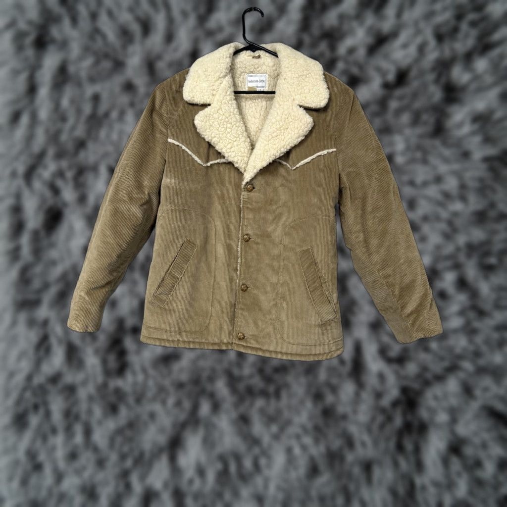 Vintage VINTAGE Anderson-Little Jacket 42 Tan Corduroy Sherpa Lined Western Workwear Size US XS / EU 42 / 0 - 1 Thumbnail