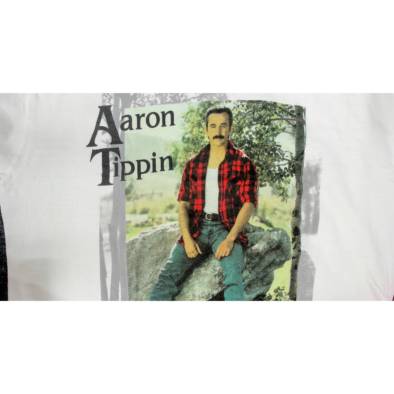Fruit Of The Loom Vintage FOTL 1996 Aaron Tippin Single Stitch Band Tee Size US L / EU 52-54 / 3 - 9 Thumbnail