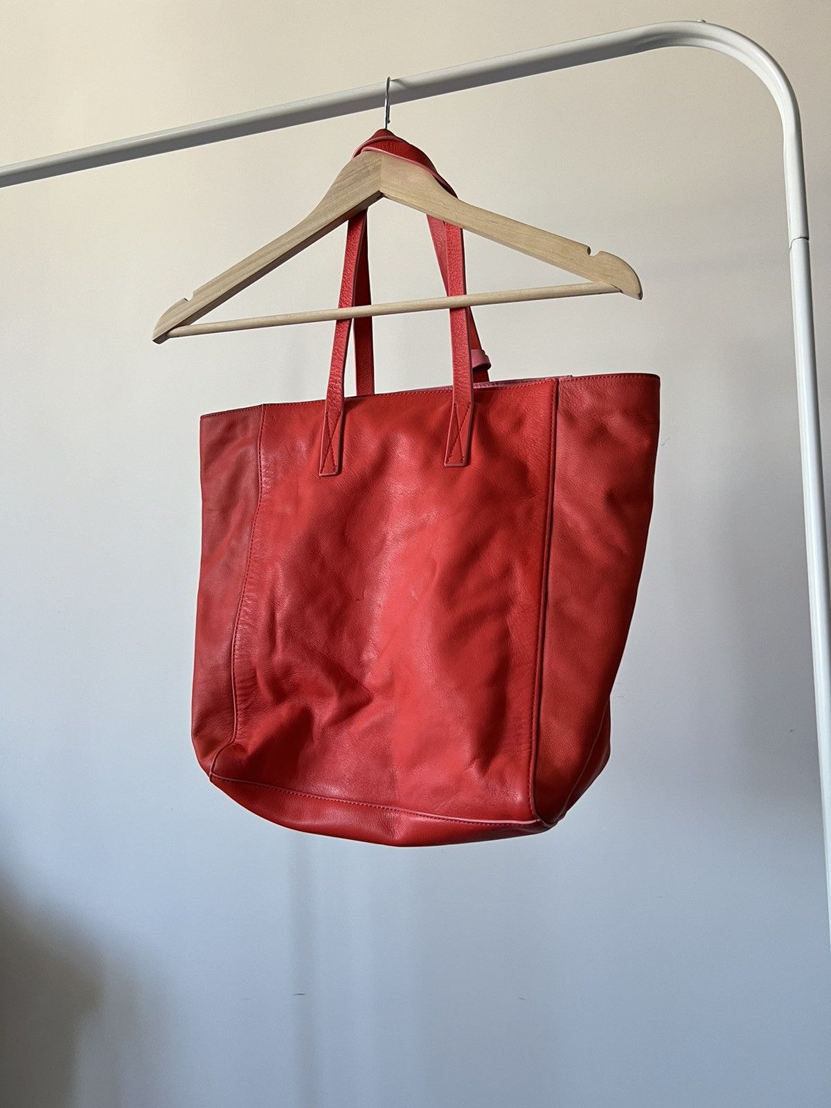Kenzo KENZO Red Leather K Logo Shopper Tote Luxury Size ONE SIZE - 15 Thumbnail