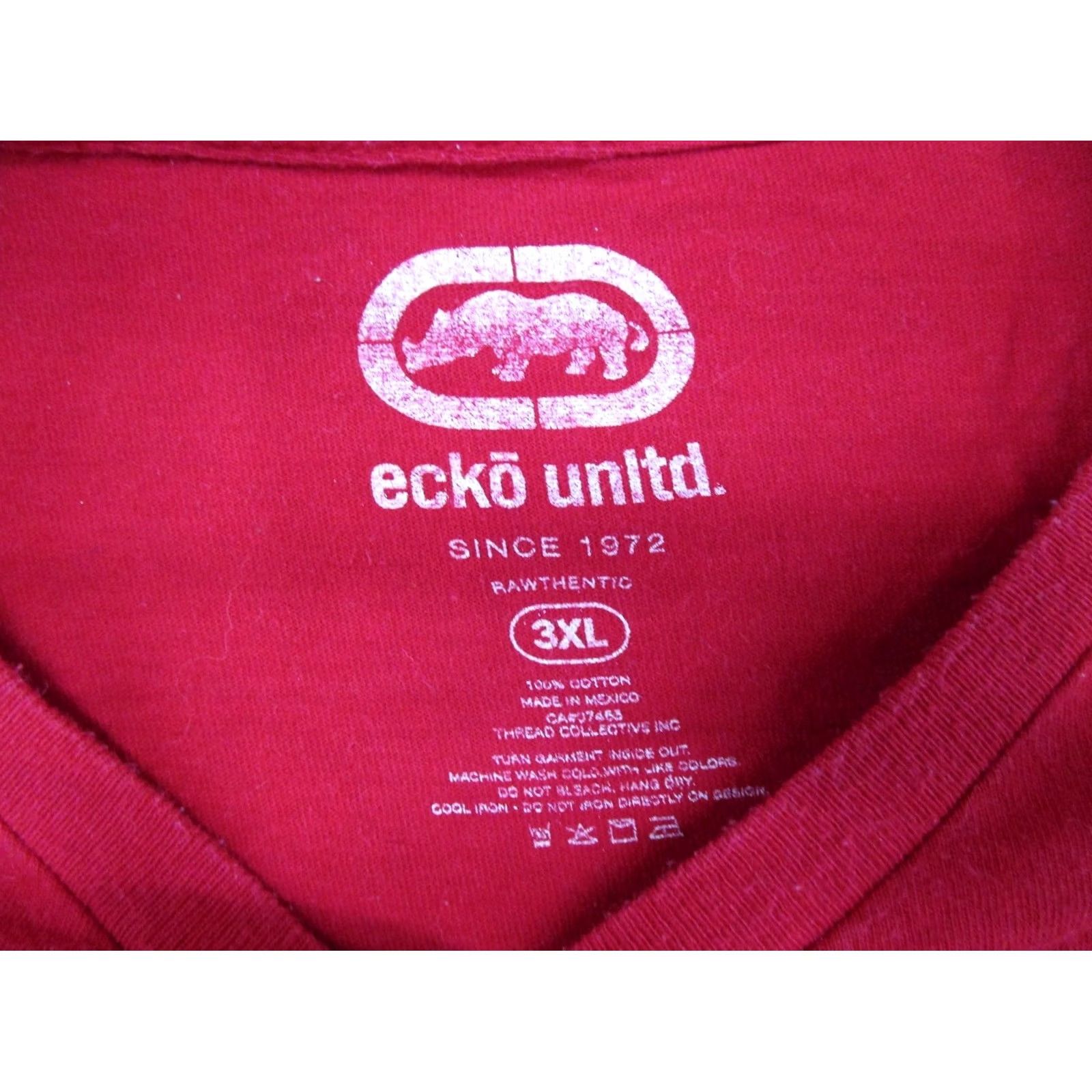 Ecko Unltd. VINTAGE Ecko Unltd. T-Shirt Mens 3XL Red Hip Hop Logo VTG Y2K Readable Read Size US XXL / EU 58 / 5 - 2 Thumbnail