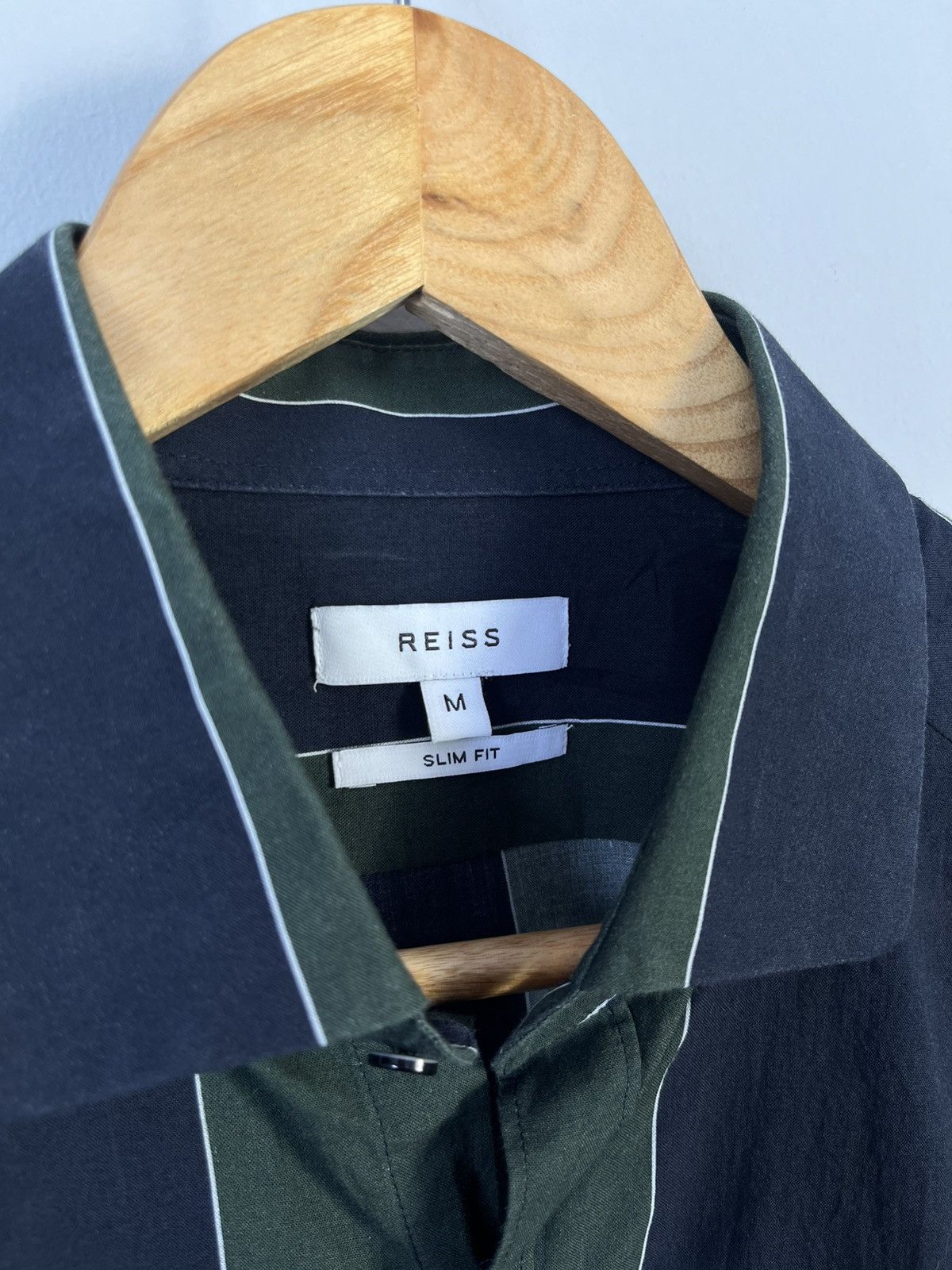 Reiss Reiss Gosling Classic Cotton Long Sleeve Shirt Slim Fit Size US M / EU 48-50 / 2 - 7 Thumbnail
