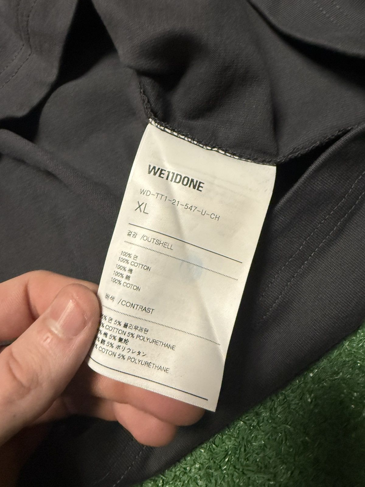 WE11DONE We11done logo tee sz xl Size US XL / EU 56 / 4 - 5 Thumbnail