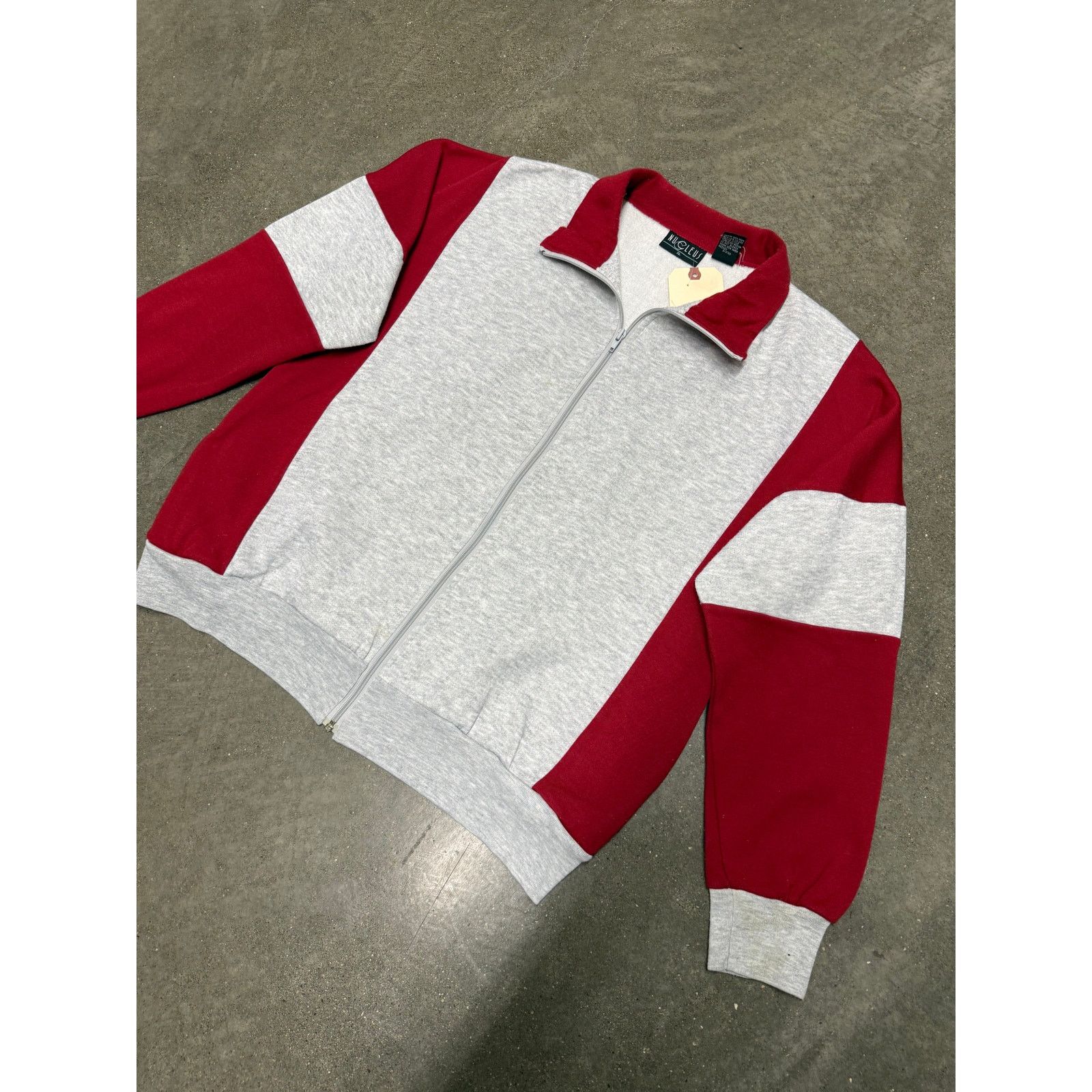 Vintage Vintage 90s/Y2K Zip Up Crewneck Jacket Size US XL / EU 56 / 4 - 2 Thumbnail