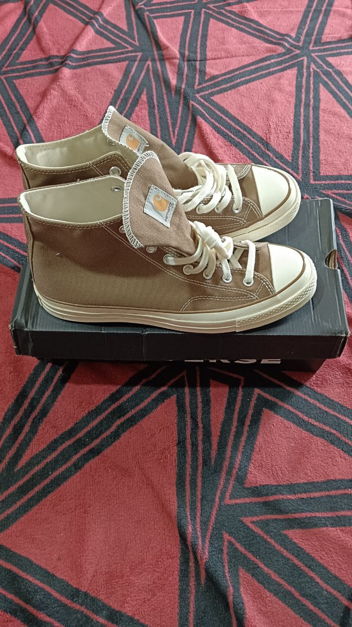 Carhartt × Converse CHUCK 70 HI BROWN Size US 11 / EU 44 - 1 Thumbnail
