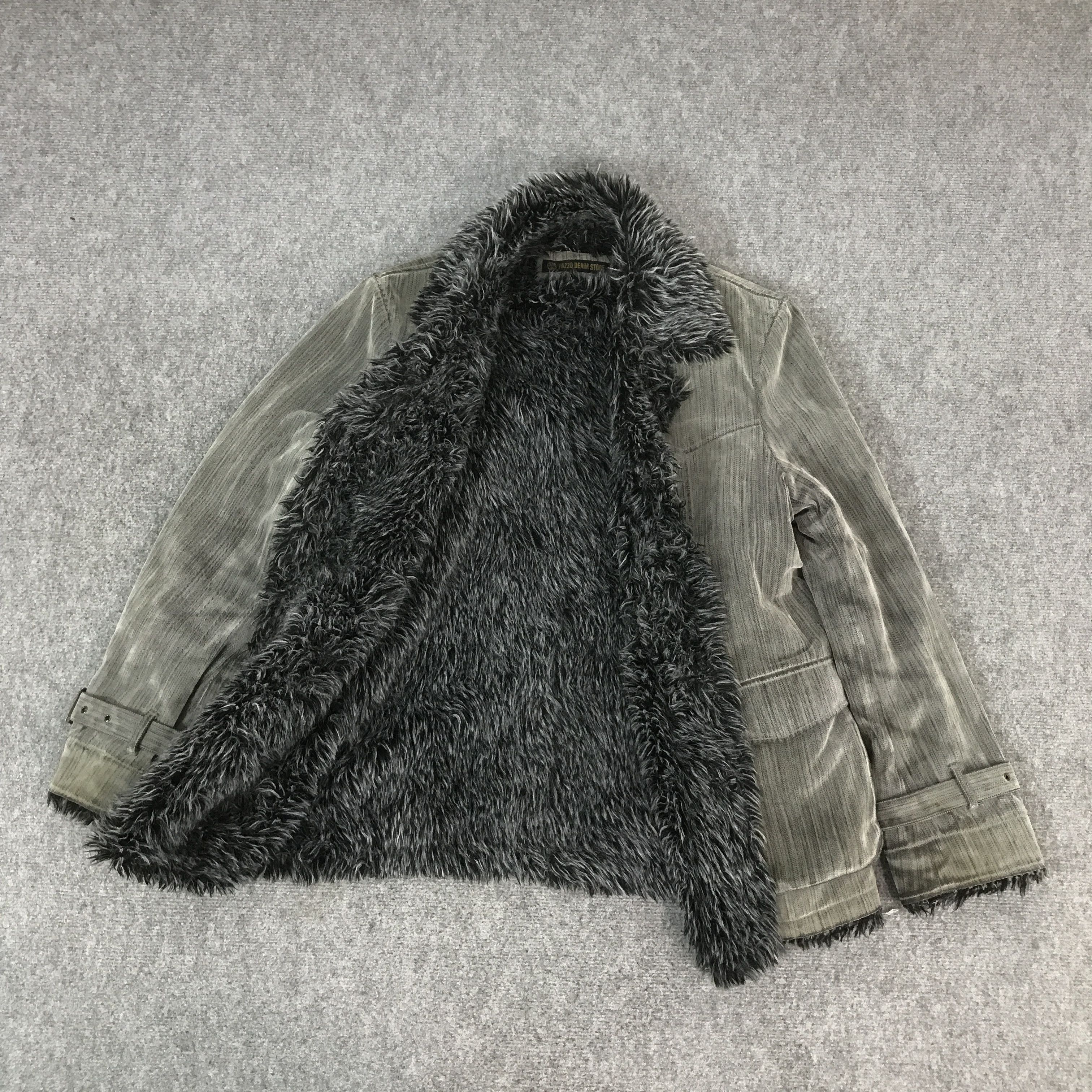 If Six Was Nine JAPANESE PAZZO DENIM STORE FUR STYLE JACKET K71B5 Size US L / EU 52-54 / 3 - 2 Thumbnail