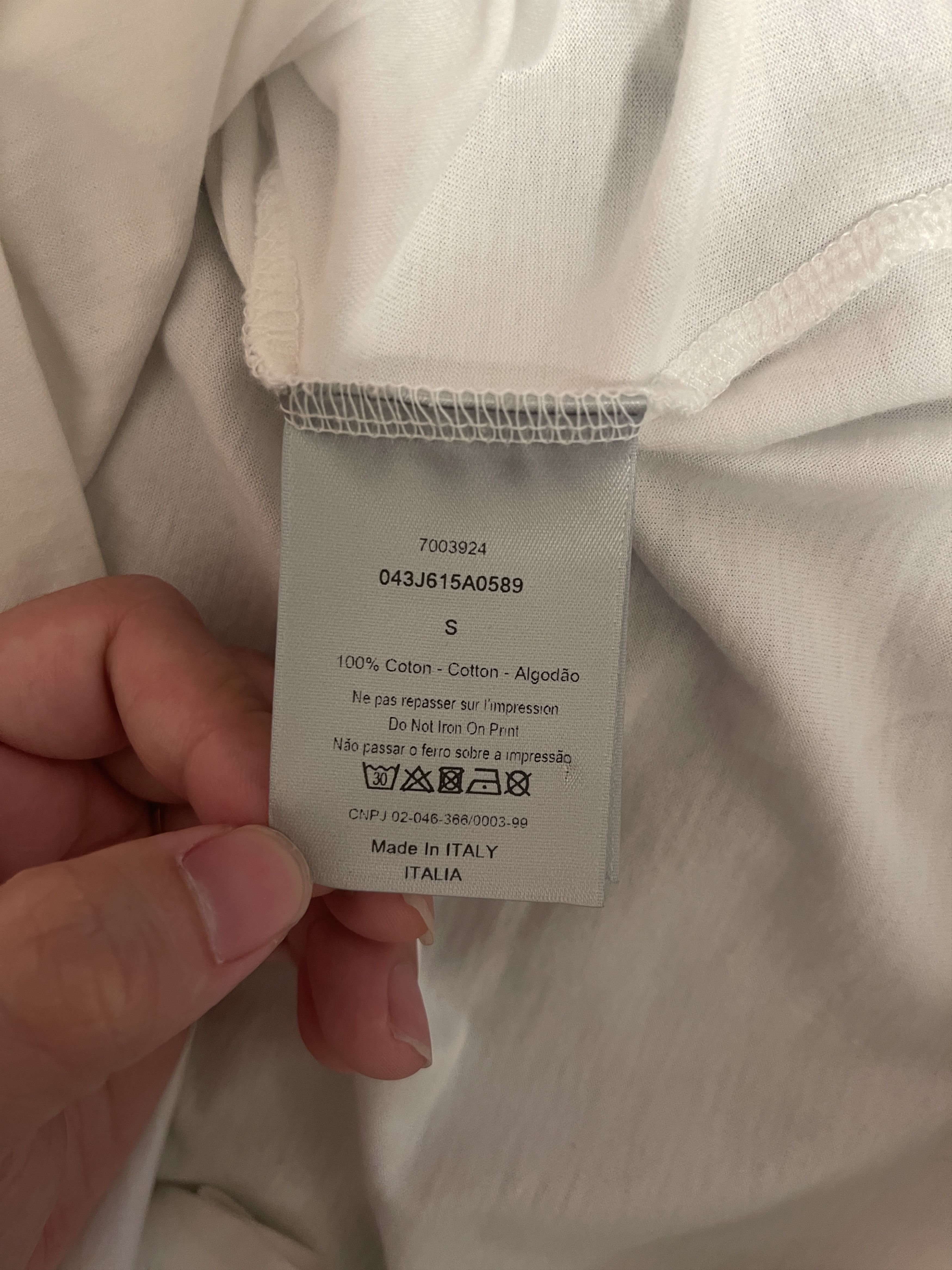 Dior Dior Classic White T-Shirt size S Size US S / EU 44-46 / 1 - 6 Thumbnail