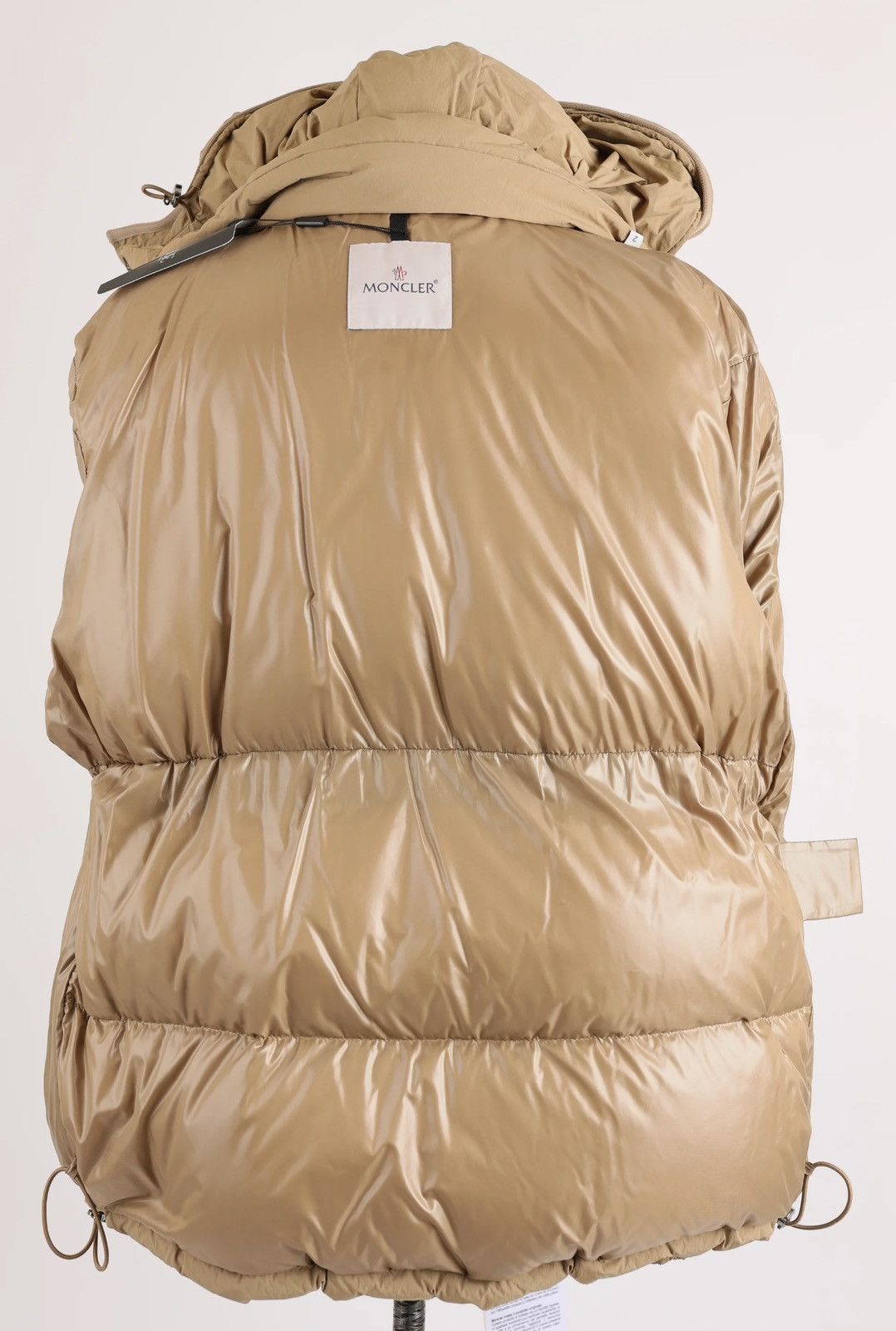 Moncler Badymore Quilted Down Parka - Beige Size L / US 10 / IT 46 - 7 Thumbnail