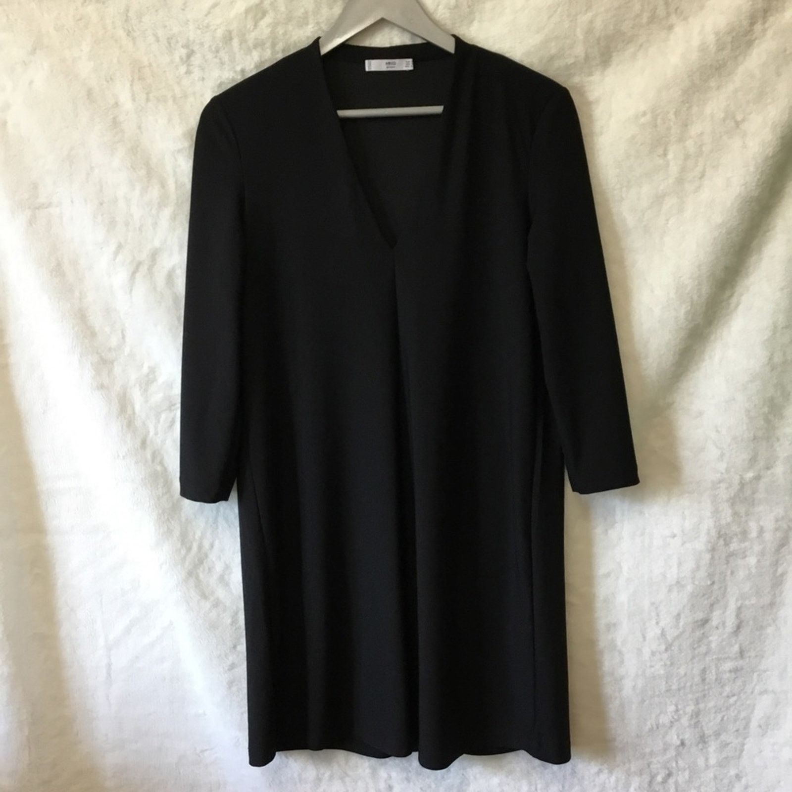 Mango Mango Black Long Sleeve Dress Size S / US 4 / IT 40 - 2 Thumbnail