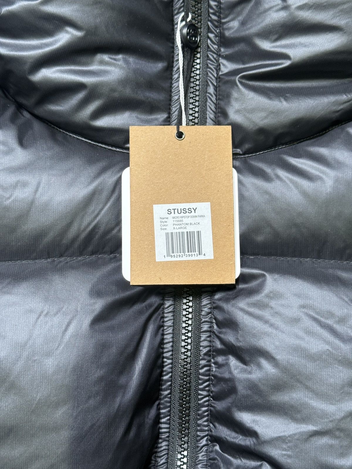 Stussy Stüssy Micro Ripstop Down Parka (Phantom Black) Size US XL / EU 56 / 4 - 2 Thumbnail