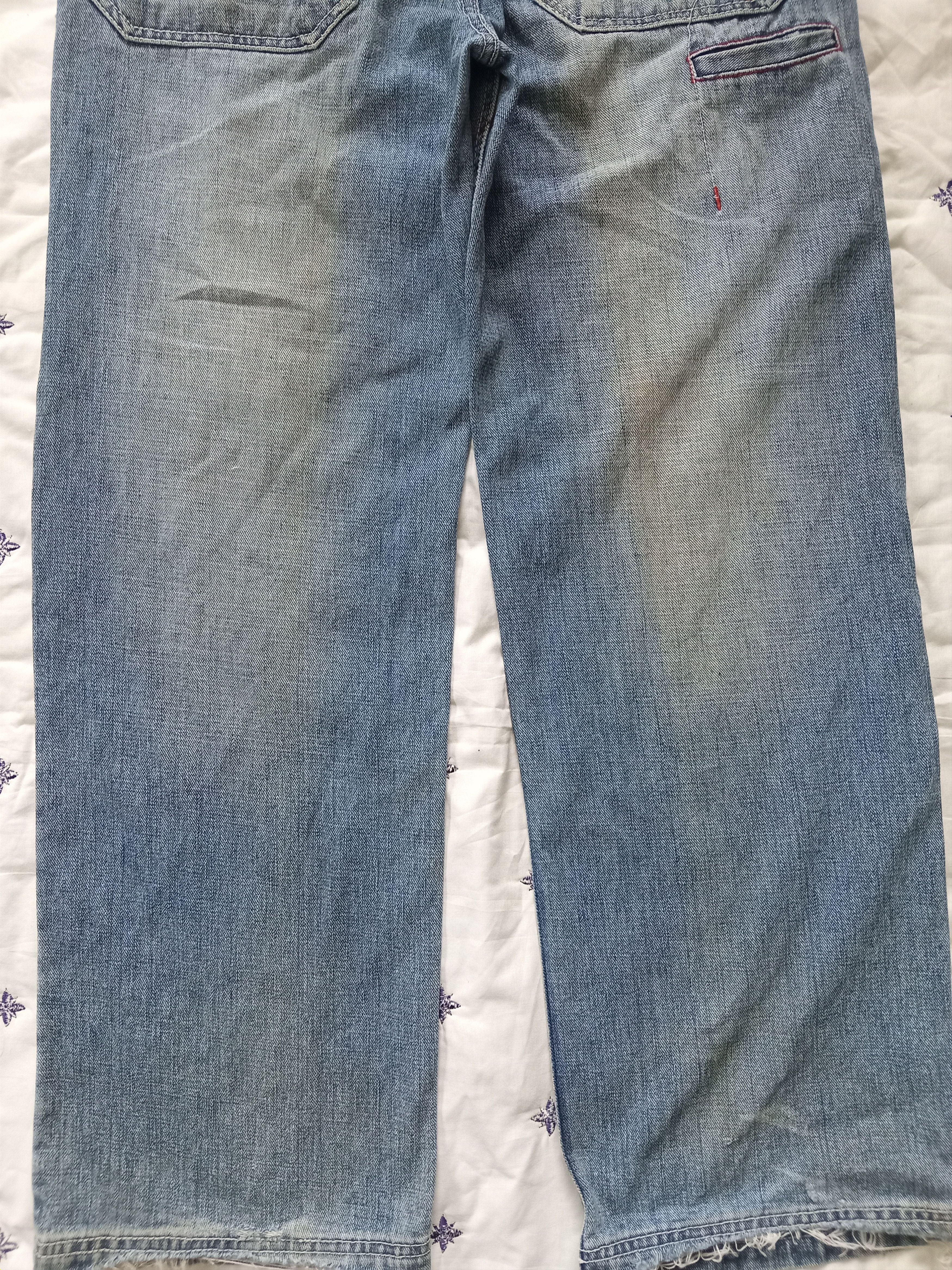 JNCO × Japanese Brand Vintage PACO Distressed Embroidered Baggy Jeans Size US 29 - 10 Thumbnail