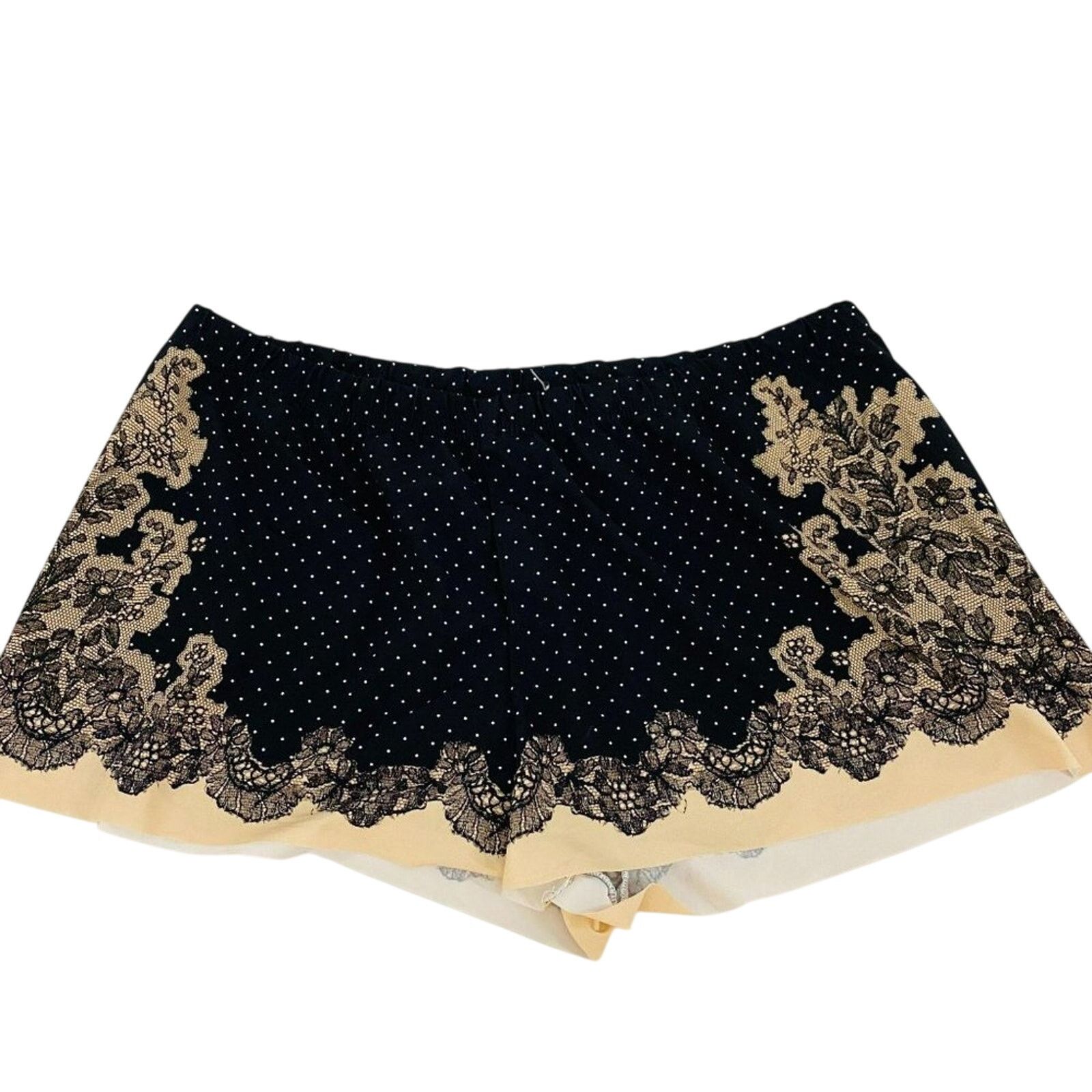 Commando Commando Antique Lace Print Boxer Short Cream Black Large Size ONE SIZE - 1 Thumbnail