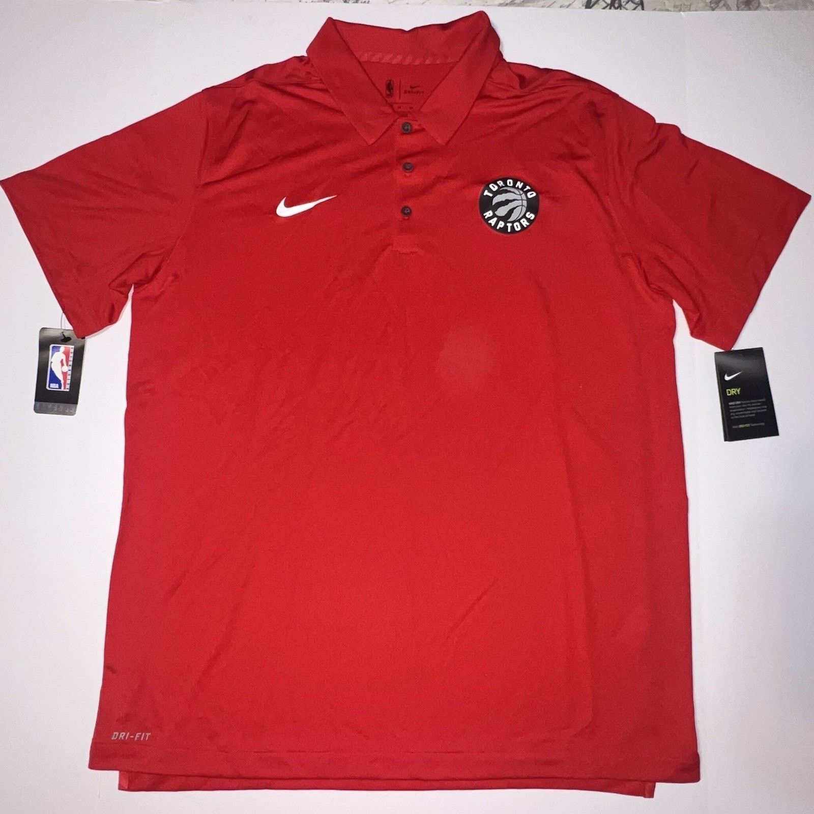 Nike Nike Toronto Raptors Polo Shirt Mens XL Red Dri 877670 657 Size US XL / EU 56 / 4 - 1 Thumbnail