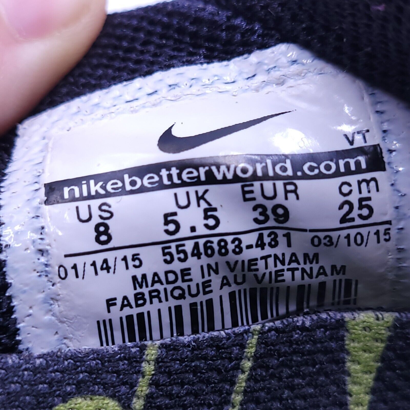 Nike Nike Lunaracer 3 Shoe Womens Size 8 554683-431 Blue Black Size US 8 / IT 38 - 8 Thumbnail