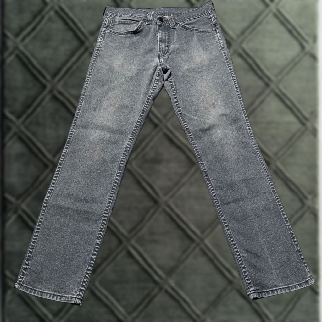 Levi's Levi's 511 Straight Jeans Men Gray Denim Low Rise Zip Fly Slim Fit - 31X30 Size US 31 - 1 Thumbnail