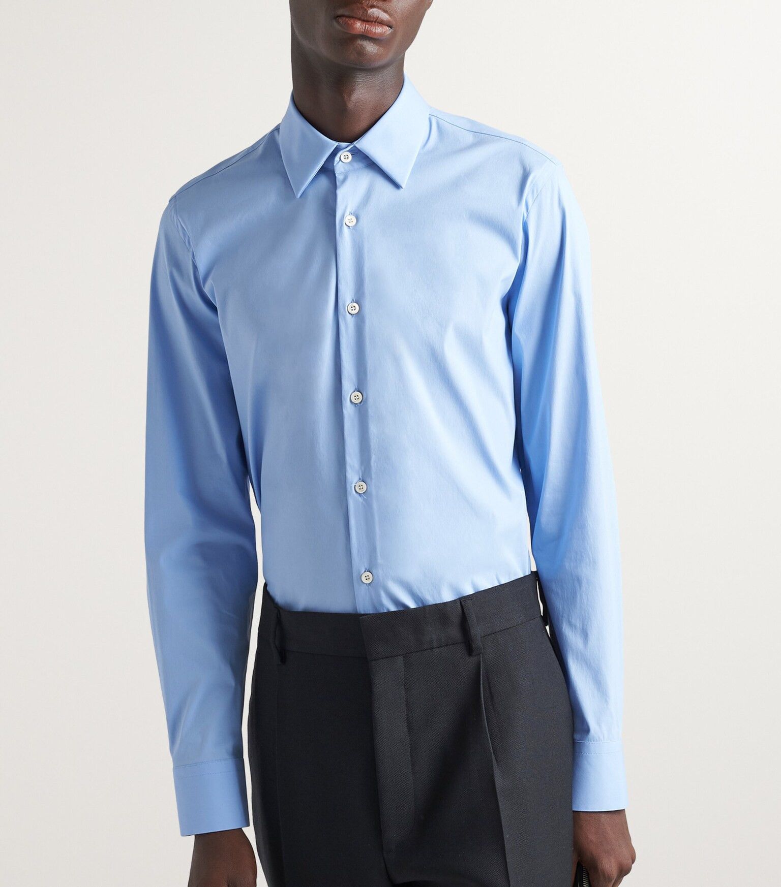 Prada Stretch Cotton Shirt Size US M / EU 48-50 / 2 - 8 Thumbnail