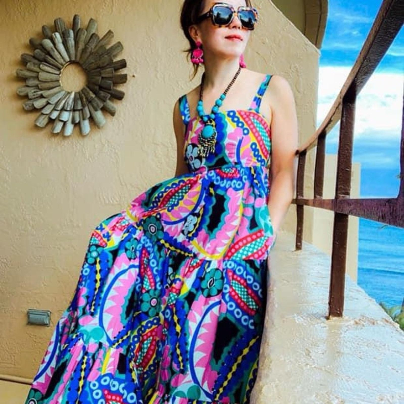 J.Crew J Crew Ratti Kaleidoscope Floral Maxi Apron Dress 4 Size M / US 6-8 / IT 42-44 - 3 Thumbnail