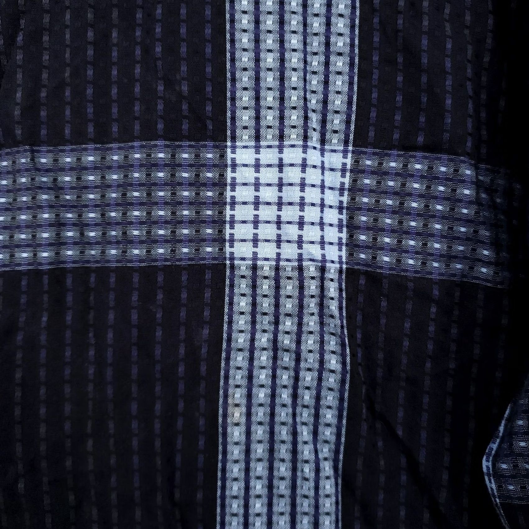 BUGATCHI Bugatchi Uomo Button-Up Shirt Mens M Medium Black Blue Plaid Long Sleeve Casual Shirt Mens Size US M / EU 48-50 / 2 - 4 Thumbnail