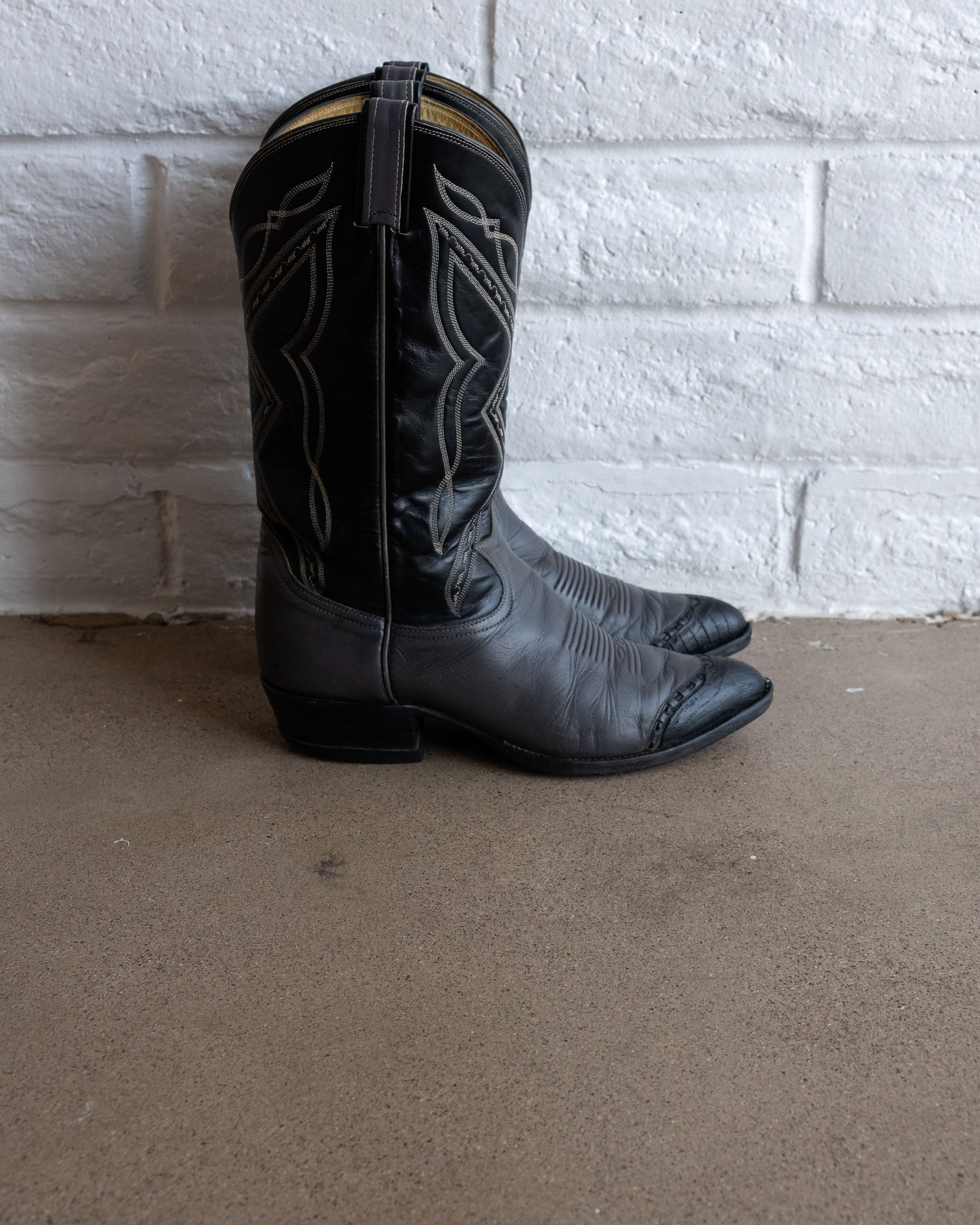 Vintage Vintage 1970s Tony Lama Cowboy Boots Lizard Skin Wingtip 9 Size US 9 / EU 42 - 3 Thumbnail