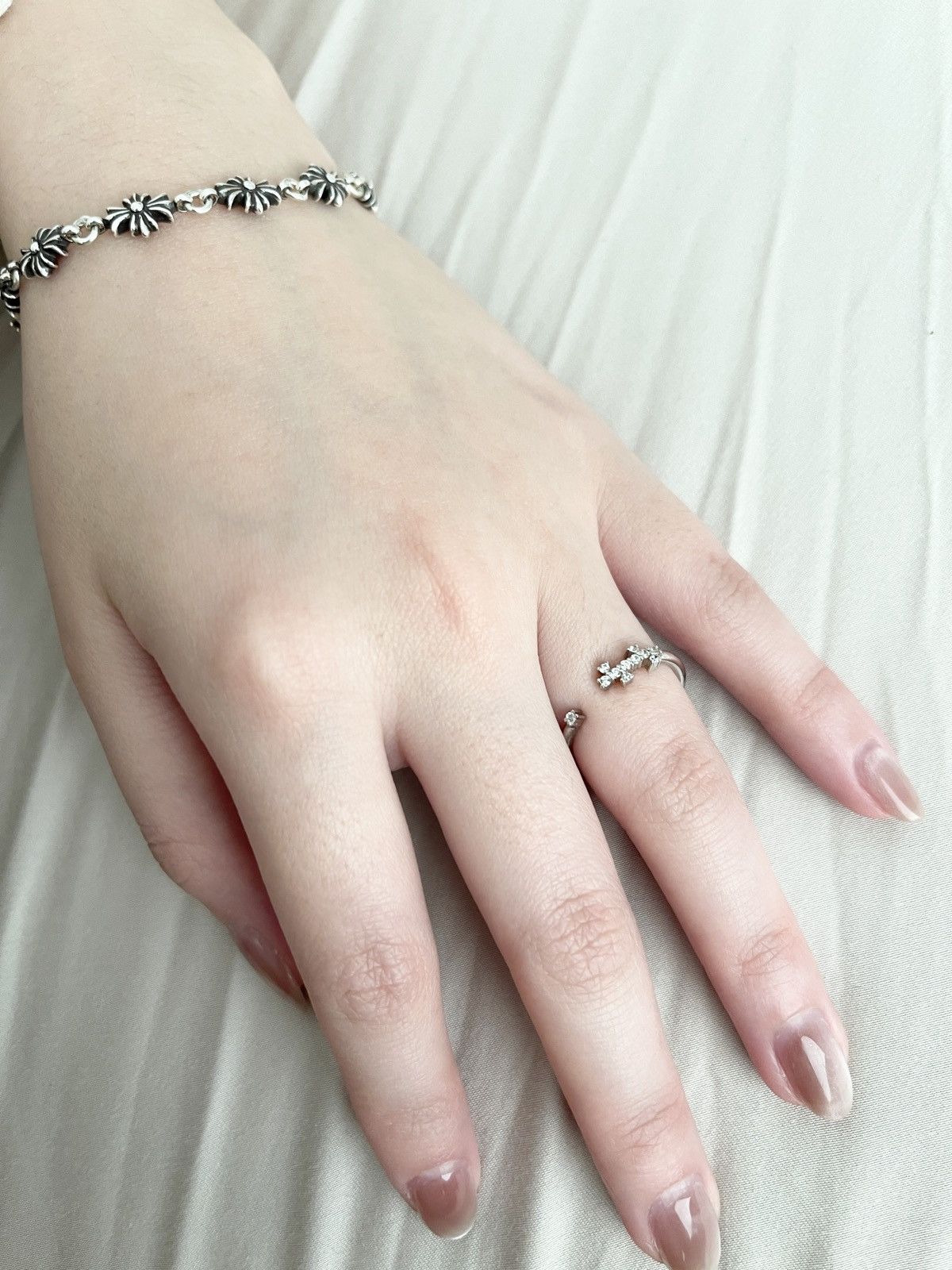 Designer × Vintage STEAL! 1990s Japanese Crystal Tetris Ring Size ONE SIZE - 5 Thumbnail