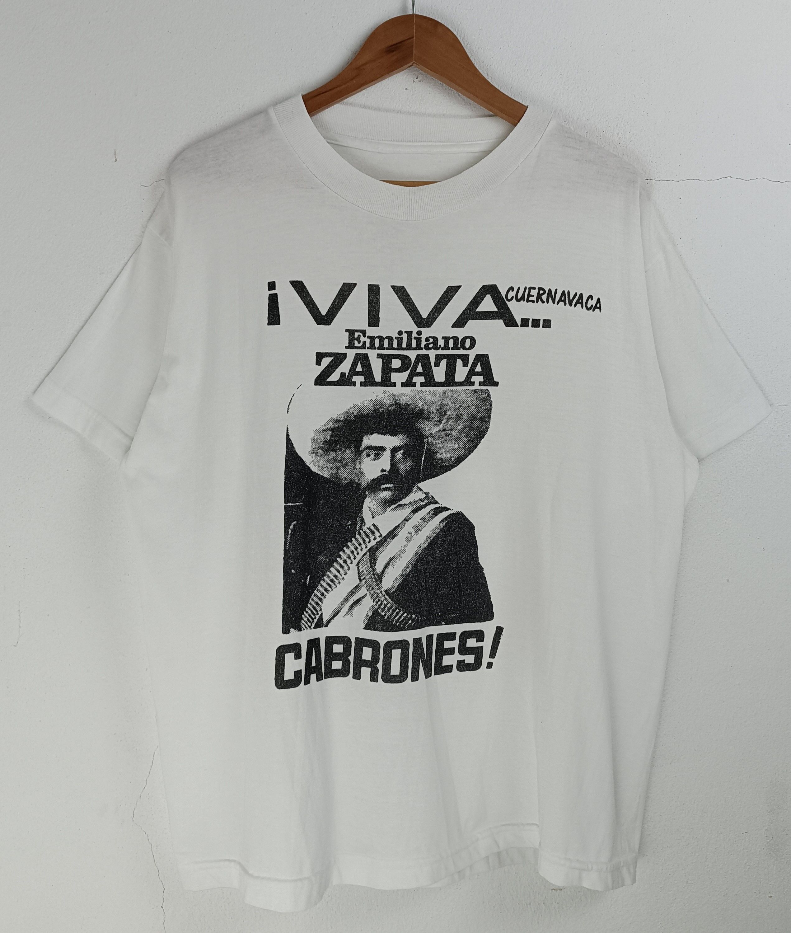Rage Against The Machine VINTAGE 90's VIVA EMILIANO ZAPATA CABRONES! rage punk hxc Size US L / EU 52-54 / 3 - 3 Thumbnail