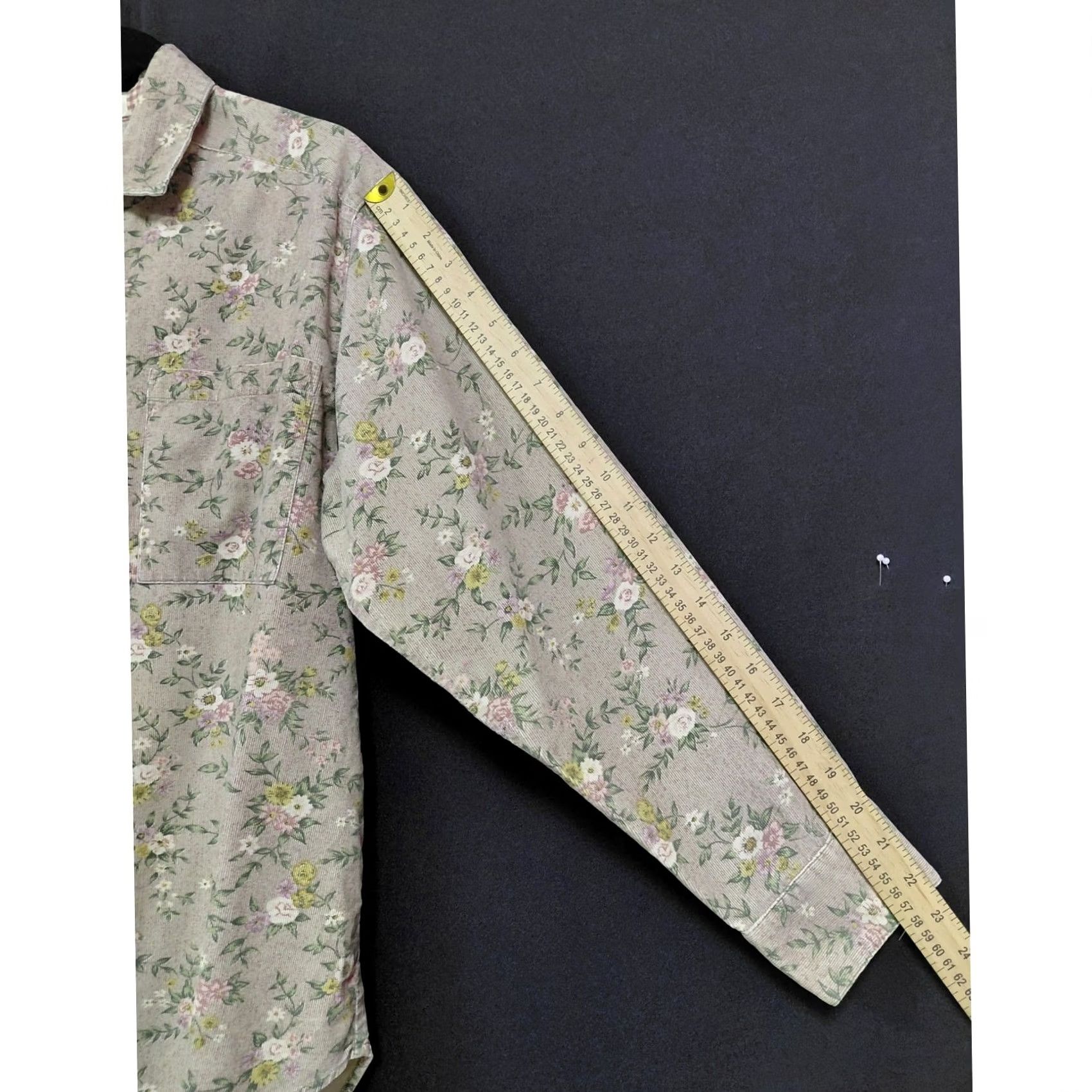 Express COMPAGNIE INTERNATIONALE EXPRESS Floral Button-Up Shirt Long Sleeve L Womens Size L / US 10 / IT 46 - 7 Thumbnail