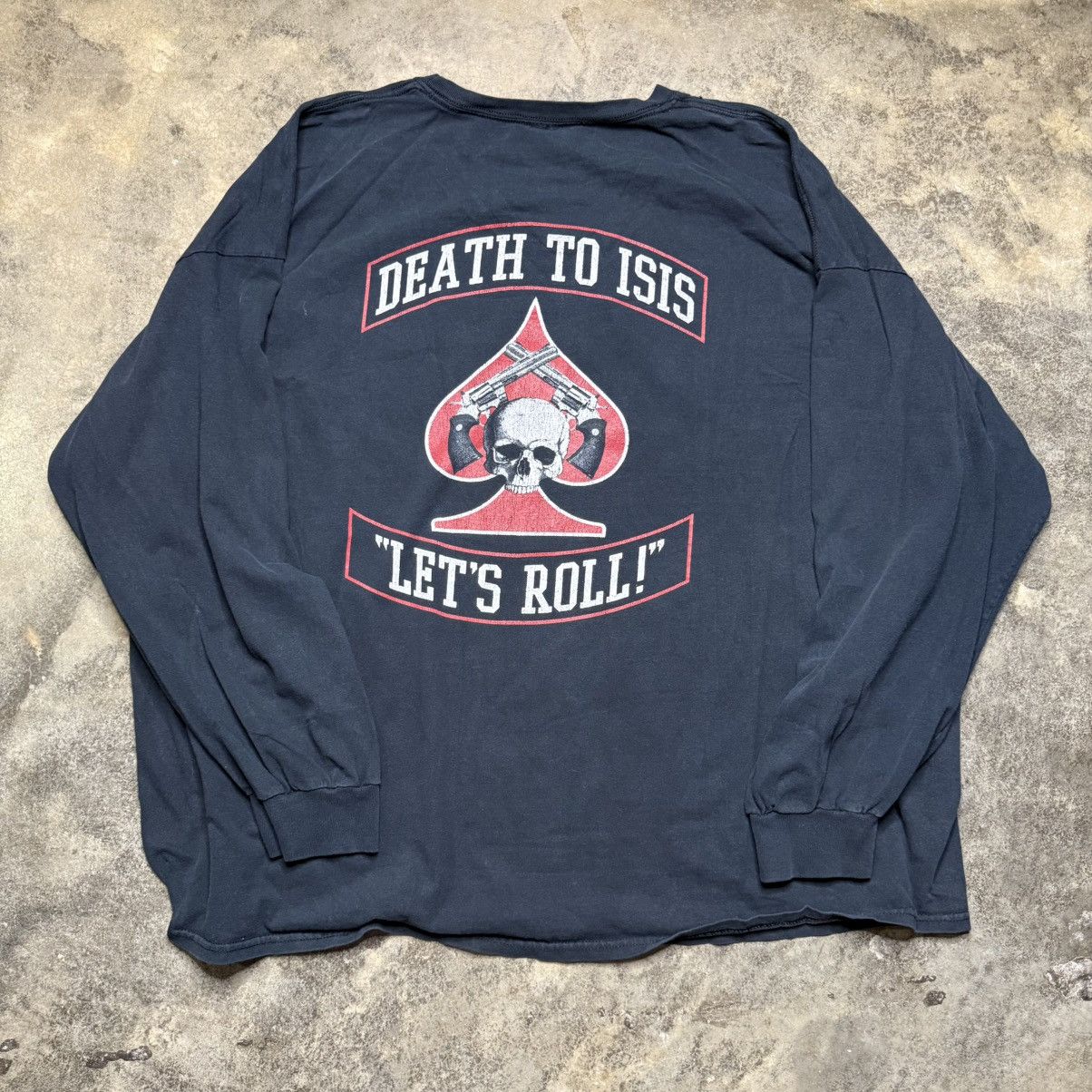 Vintage vintage death to isis army baggy longsleeve tshirt Size US XXL / EU 58 / 5 - 7 Thumbnail