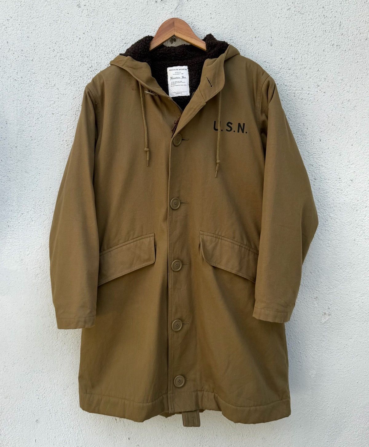 Japanese Brand Vintage Houston U.S. Navy Deck Parka Heavy Winter Jacket Size US M / EU 48-50 / 2 - 1 Thumbnail