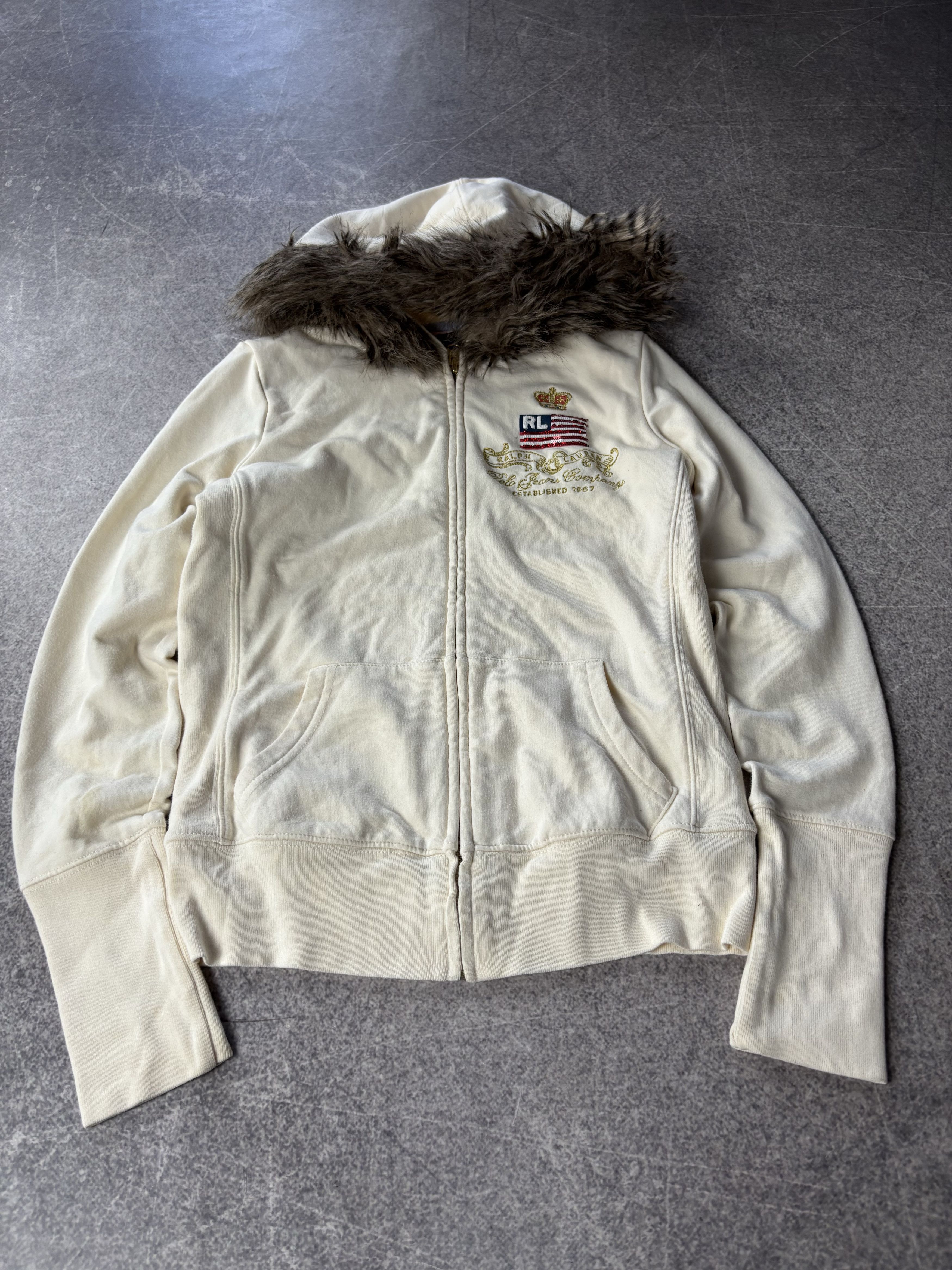 Polo Ralph Lauren Polo Ralph Lauren Flag USA Zipper Fur Hoodie LGB style Size US XS / EU 42 / 0 - 2 Thumbnail