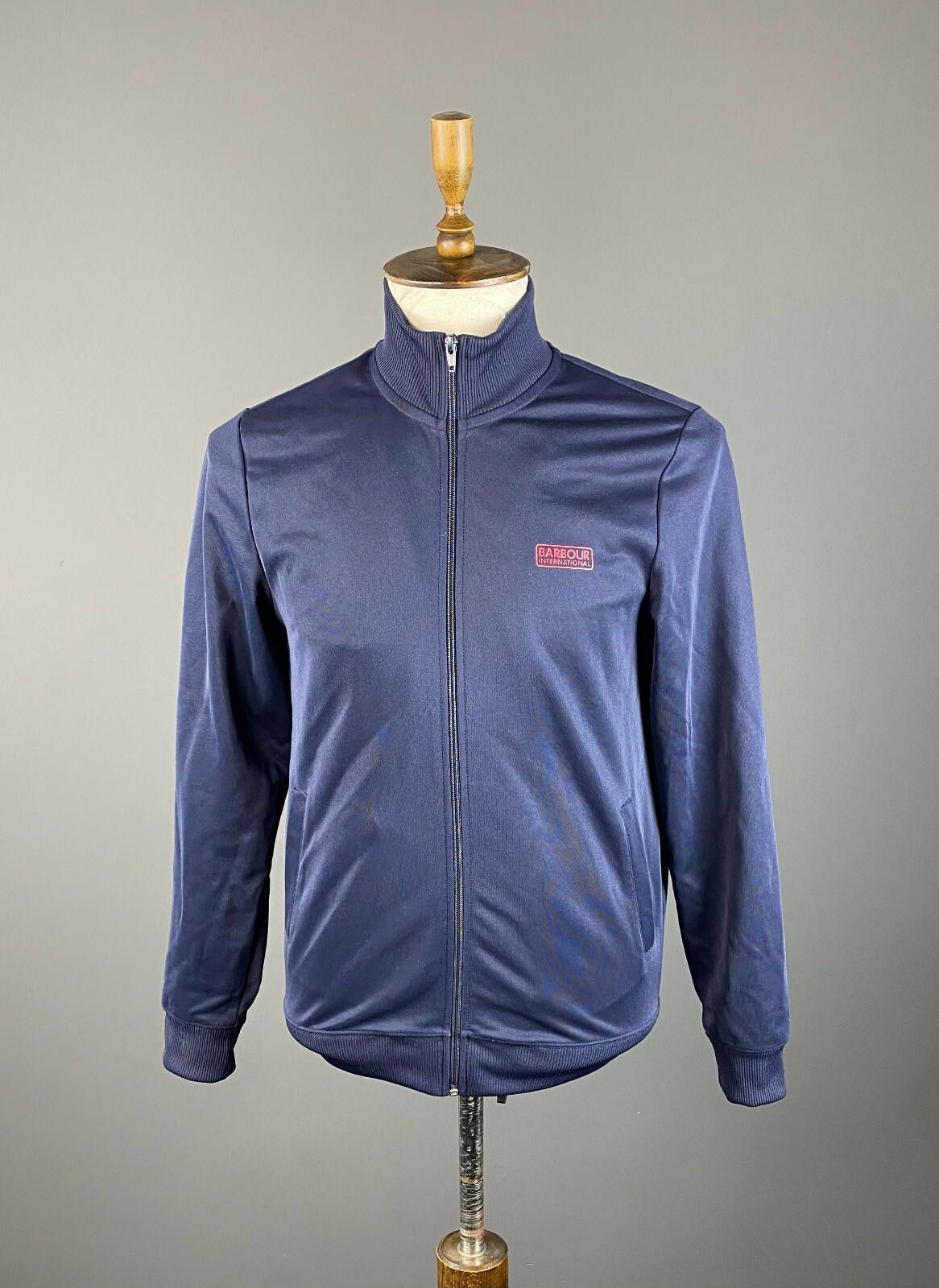 Barbour Barbour International Navy Blue Full Track Jacket Size M Size M / US 6-8 / IT 42-44 - 1 Thumbnail
