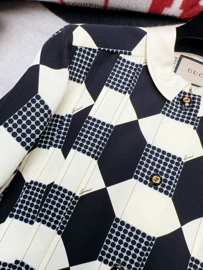 Gucci Gucci Black and White Checkered Dress-2506 Size M / US 6-8 / IT 42-44 - 4 Thumbnail