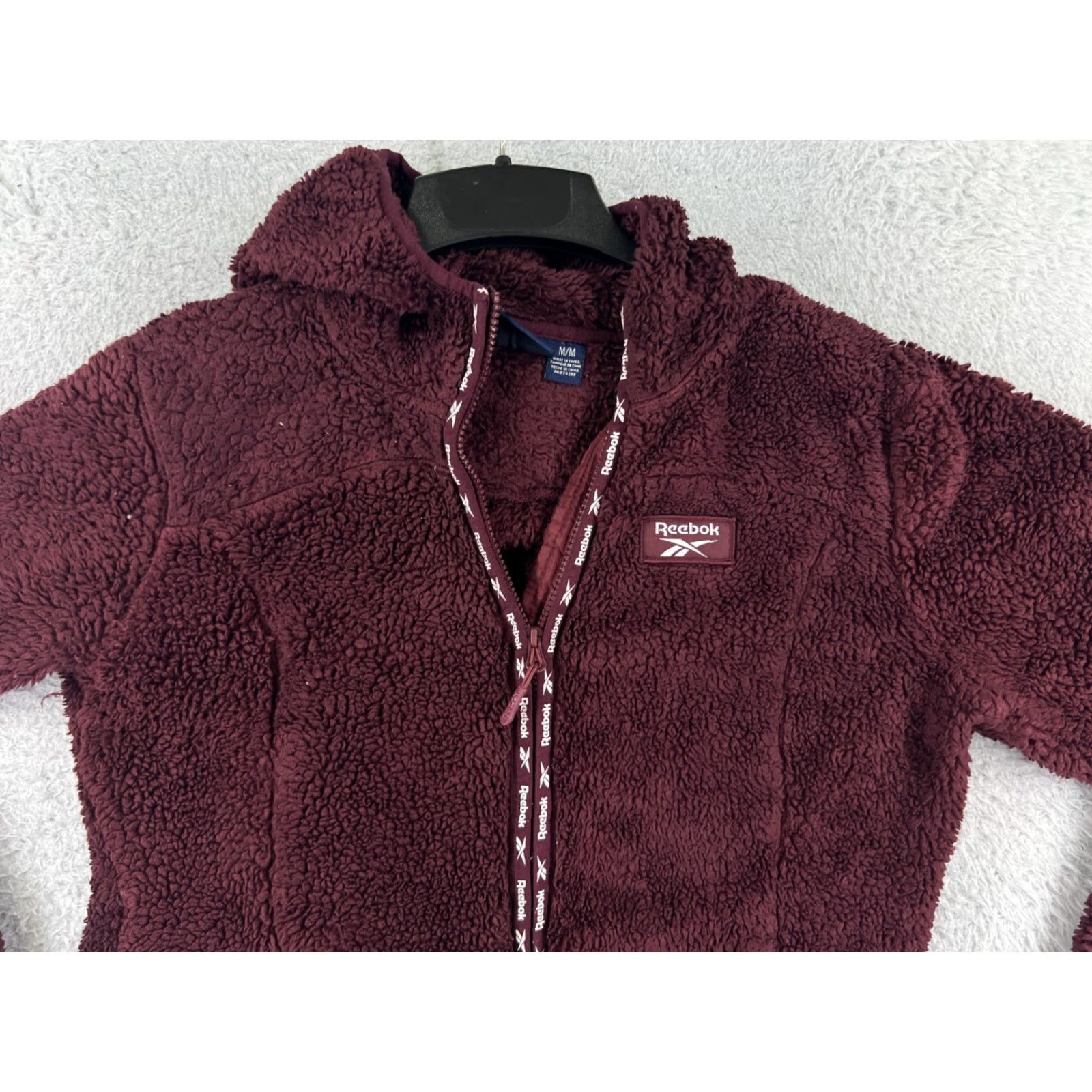 Reebok Reebok Jacket Womens Medium Red Fleece Mock Neck Full Zip Polyester Athleisure Size M / US 6-8 / IT 42-44 - 7 Thumbnail
