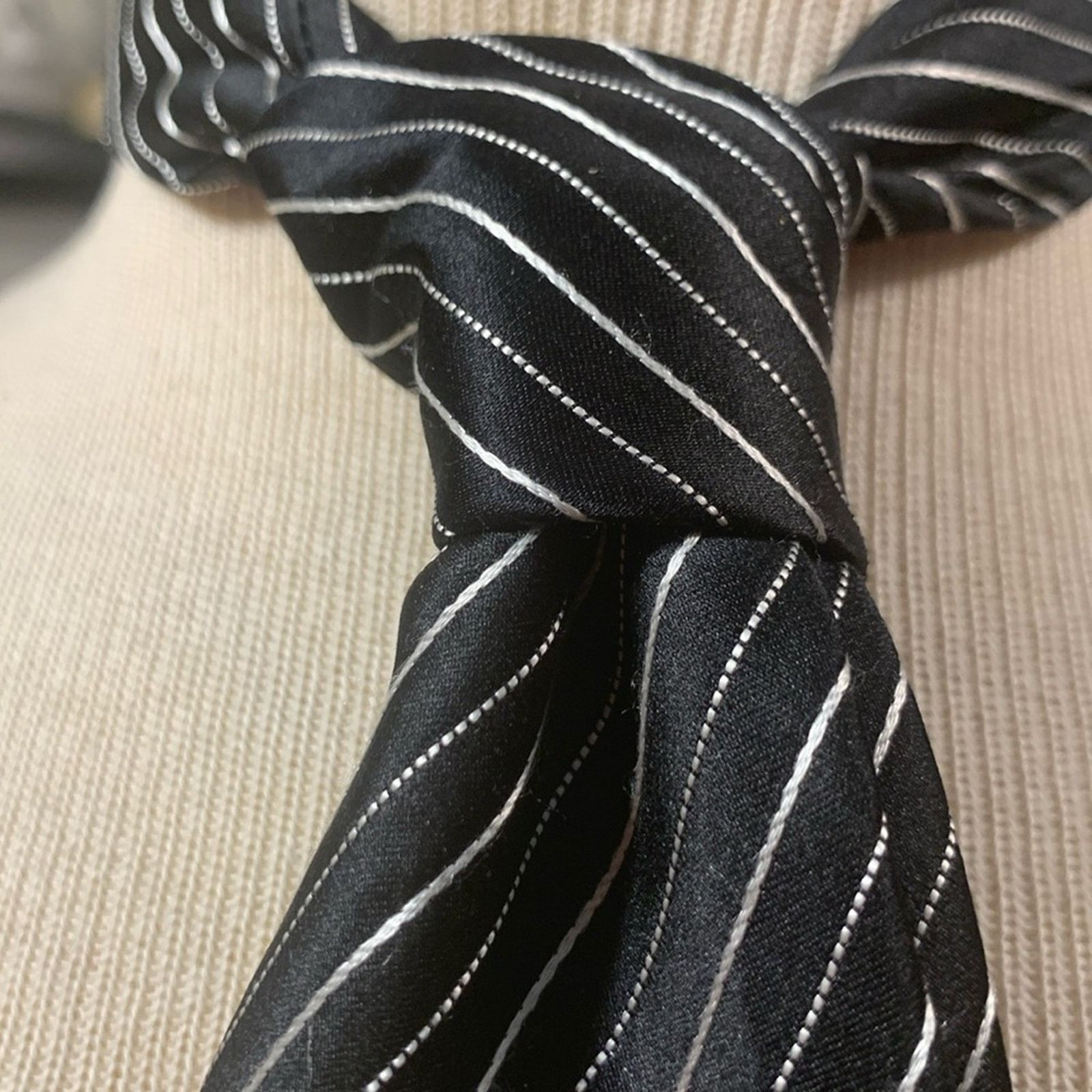 Donald Trump Donald J Trump signature collection pinstripe silk necktie Size ONE SIZE - 1 Thumbnail
