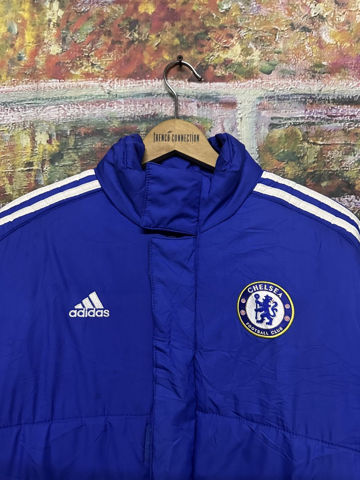 Chelsea Soccer Chelsea Adidas Puffer Jacket Blue 08/07 Size US L / EU 52-54 / 3 - 6 Thumbnail