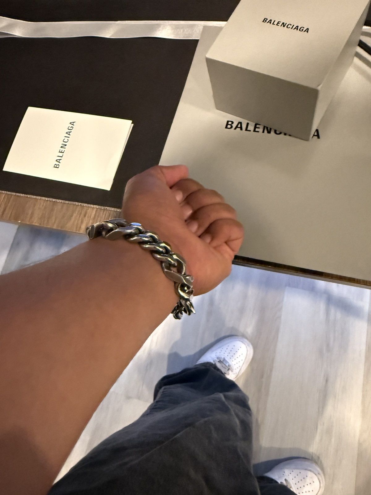 Balenciaga Balenciaga Plate Twist Bracelet Size ONE SIZE - 10 Thumbnail