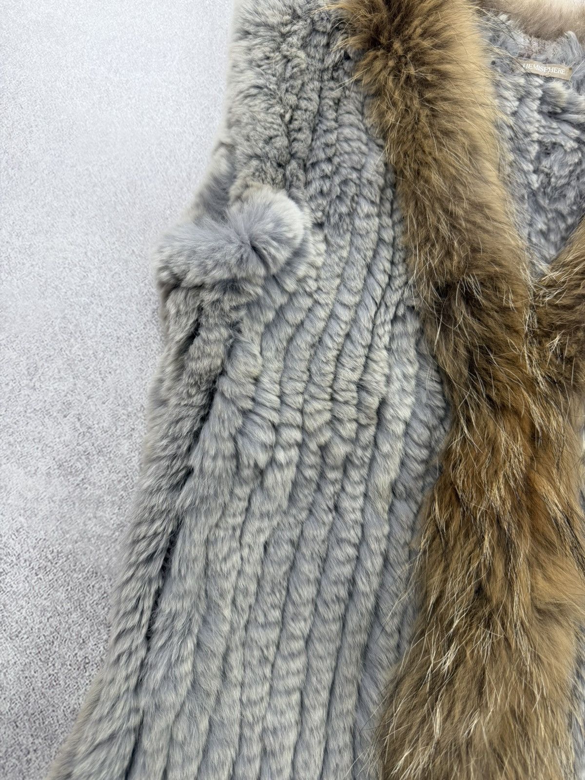 Other Hemisphere Rex Rabbit/Racoon Vest Size 36 Size XS / US 0-2 / IT 36-38 - 6 Thumbnail