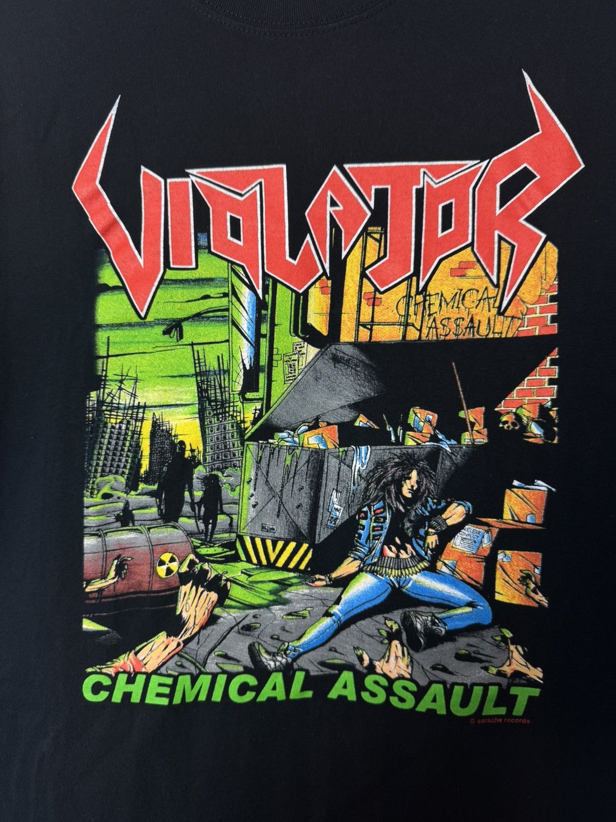 Band Tees Violator “Chemical Assault” T-shirt Band Tee Rock Metal Size US S / EU 44-46 / 1 - 2 Thumbnail