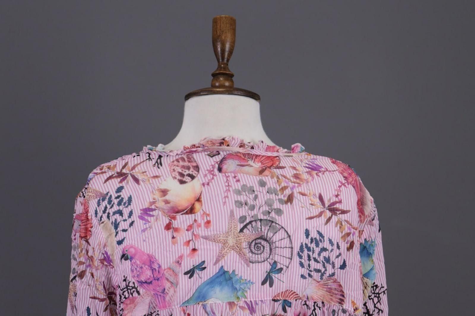 Designer Princess Goes Hollywood Pink Shell Blouse Shirt Sz 46 / XL Size XL / US 12-14 / IT 48-50 - 9 Thumbnail