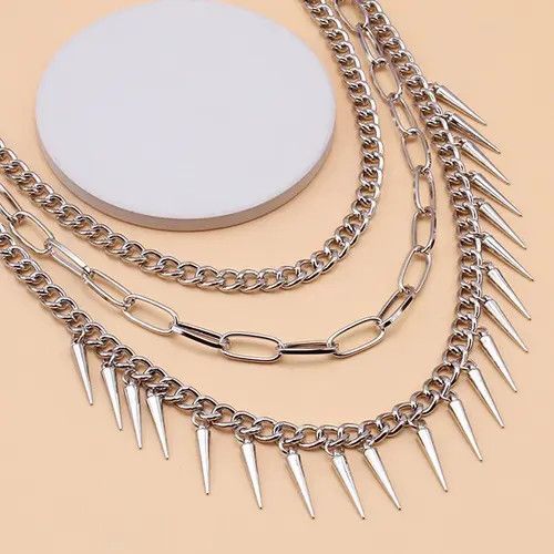 Jewelry Kawasaki x Mieko Multilayer Spike Pant Chain Size ONE SIZE - 6 Thumbnail