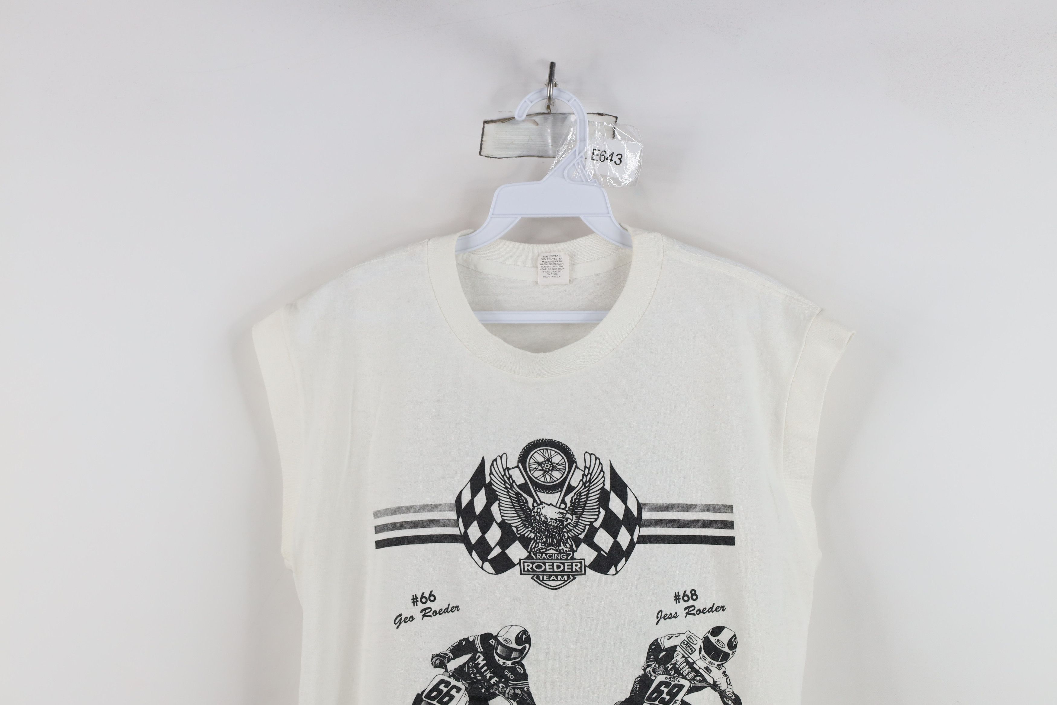 Vintage Vintage 80s 90s Racing Team Geo Jess Sleeveless T-Shirt USA Size US L / EU 52-54 / 3 - 2 Thumbnail