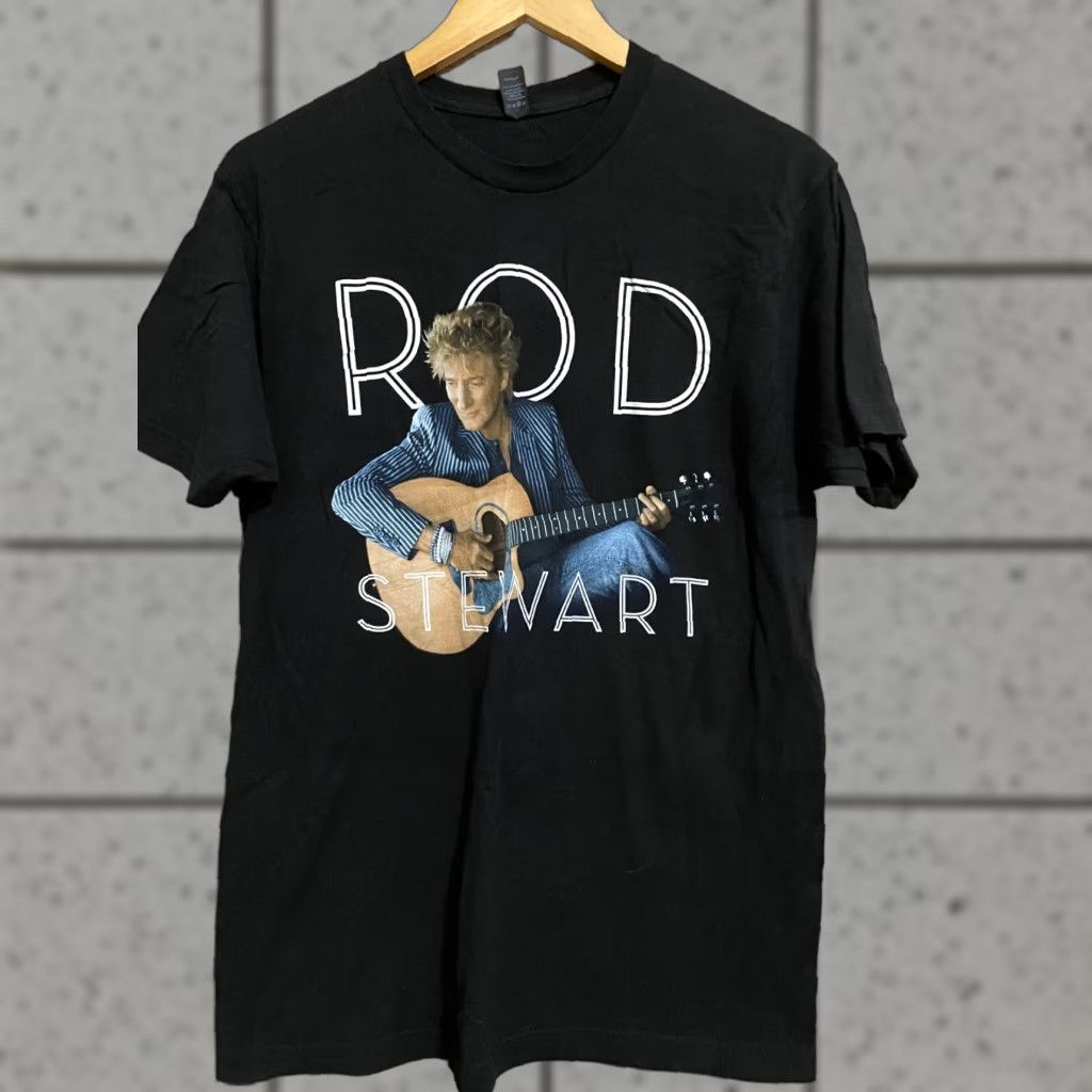 Vintage Rod Stewart Tour 2013 Black Shirt Large Shirt Men L Black T-Shirt Crew Neck Short Sleeve Cotton Size US L / EU 52-54 / 3 - 1 Thumbnail