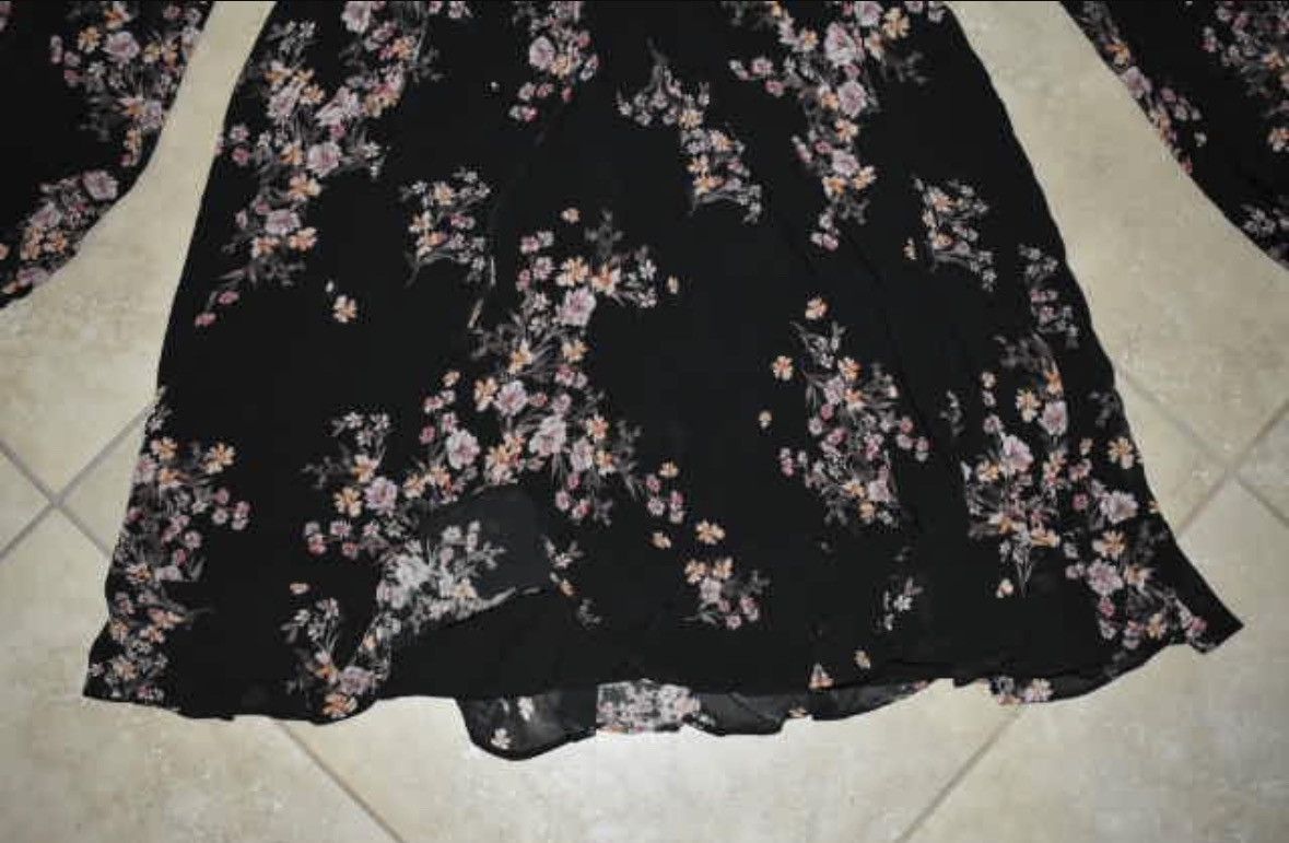 Other Ever New Nordstrom Ruffle Long Sleeve Elastic Dress Size L / US 10 / IT 46 - 6 Thumbnail