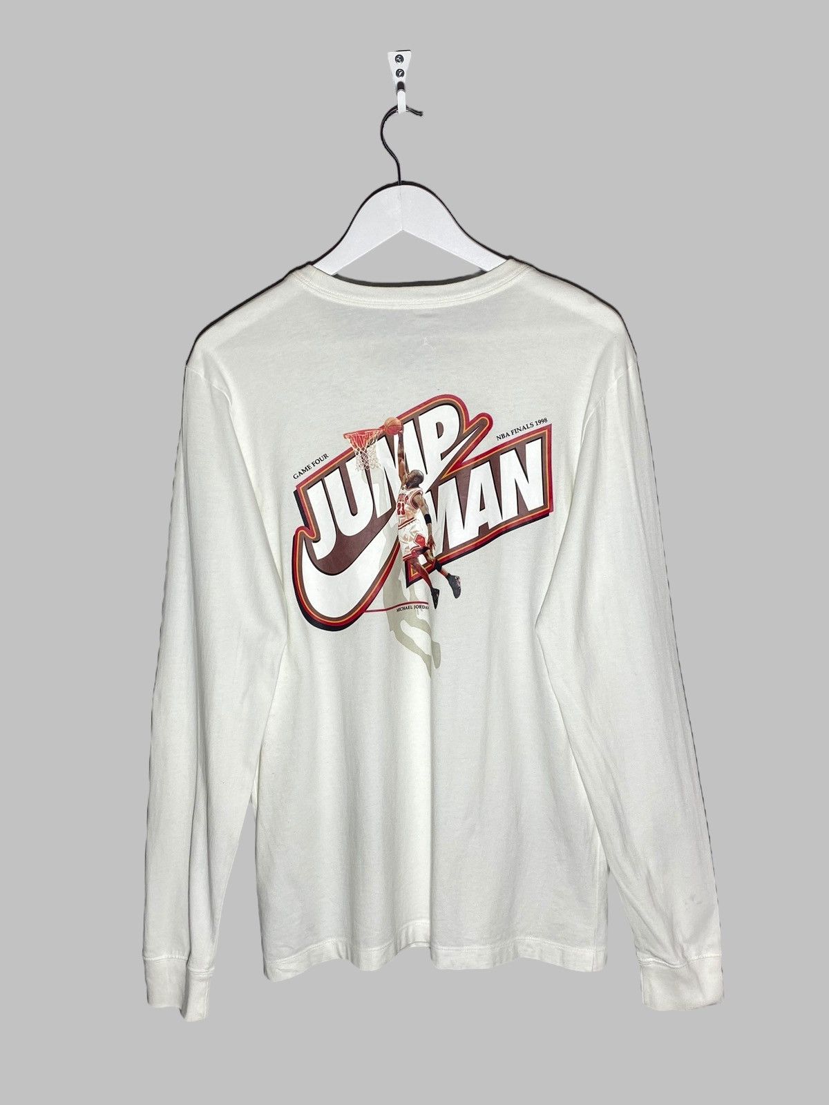 Jordan Brand 🔥 RARE JORDAN LONGSLEEVE GAME 6 NBA FINAL 1998 VINTAGE MAGIC Size US XL / EU 56 / 4 - 1 Thumbnail