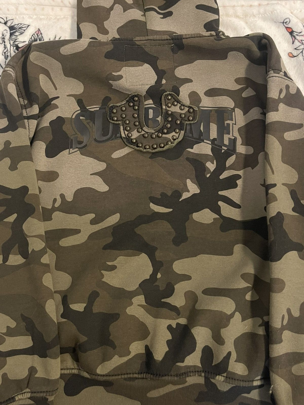 Supreme × True Religion Supreme x True Religion Camo Zip Up Sweatshirt Size US L / EU 52-54 / 3 - 12 Thumbnail